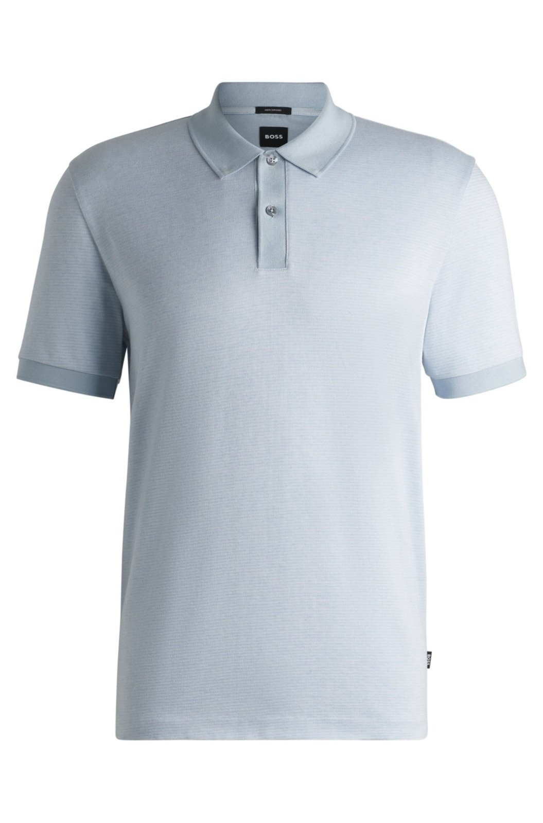 Camisa Polo De Algodão Mercerizado Com Micropadrão