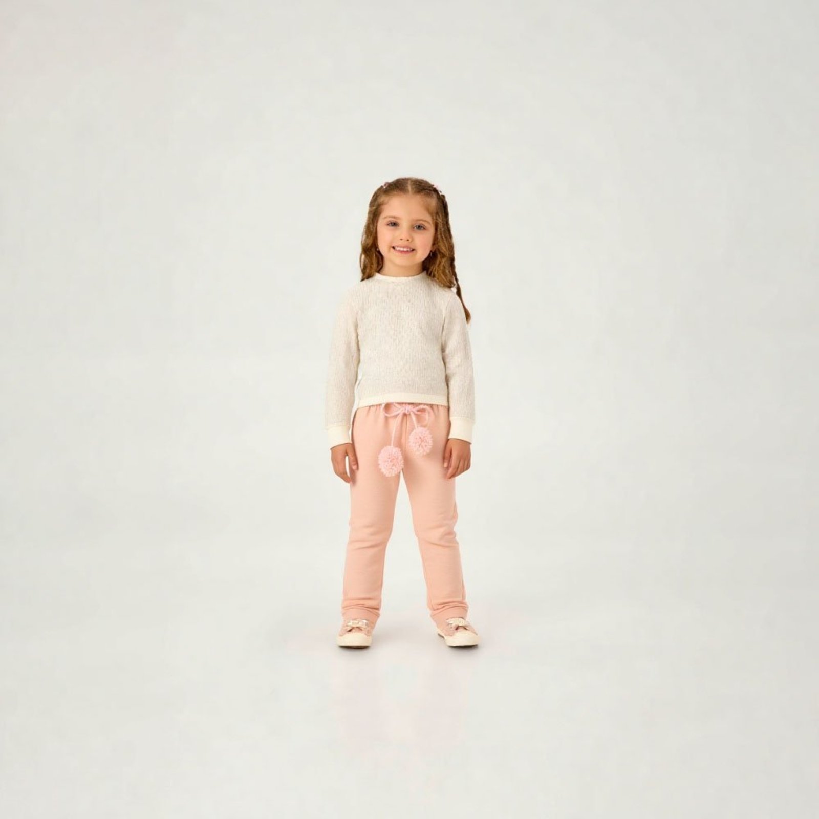 Infantil - Calça Rosa Primeiros Passos Pulla Bulla Menina - 55219-11