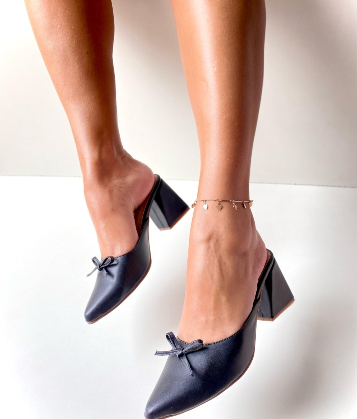 Mule Delazari Salto Bloco Preto