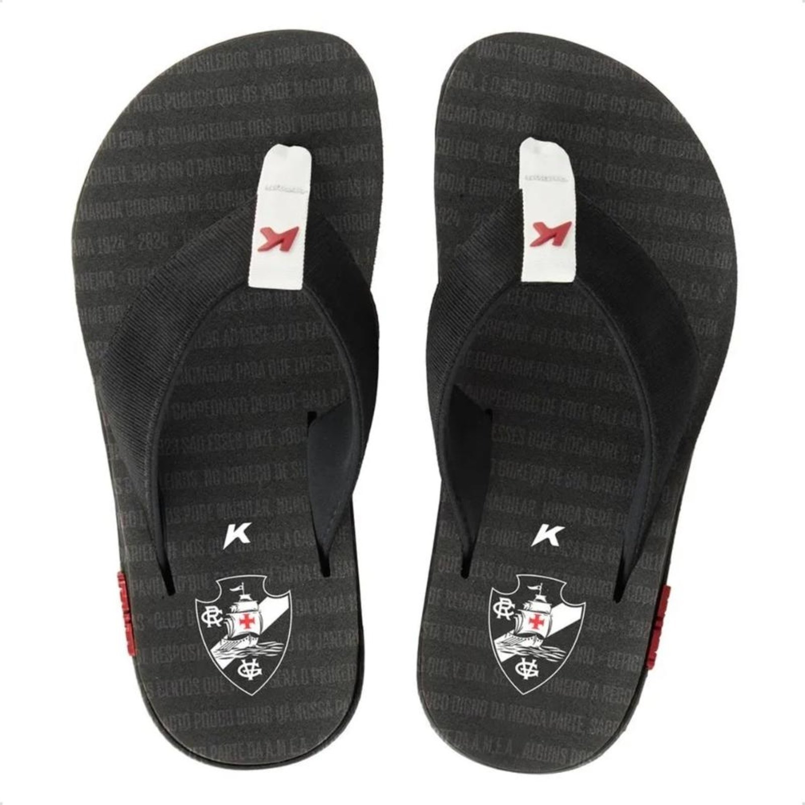Chinelo Kenner Masculino Kivah Vasco Cruzmaltina Preto