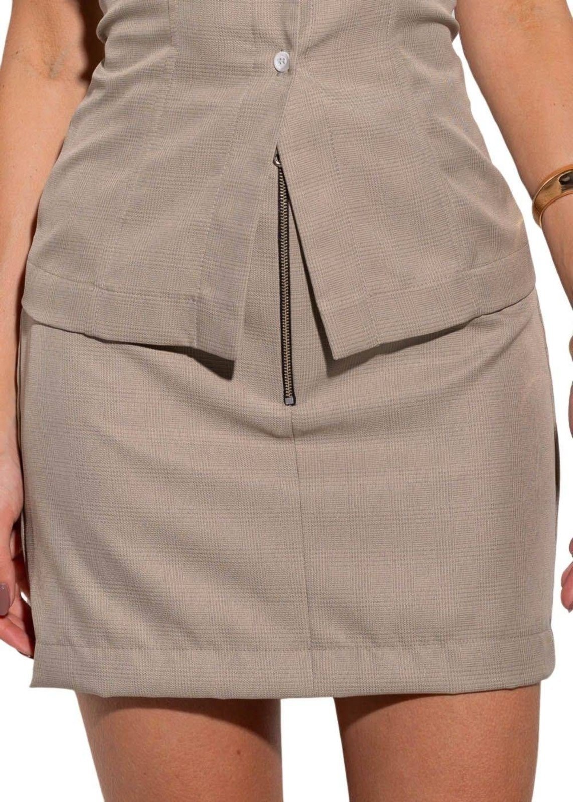 Mini Saia Sawary Social – 277548 – Cinza – Sawary