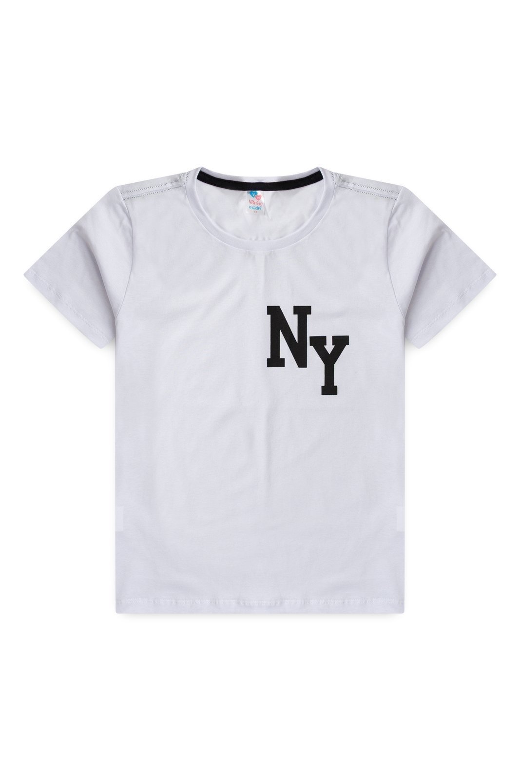 Infantil - Camiseta Meia Malha Juvenil Masculina NY