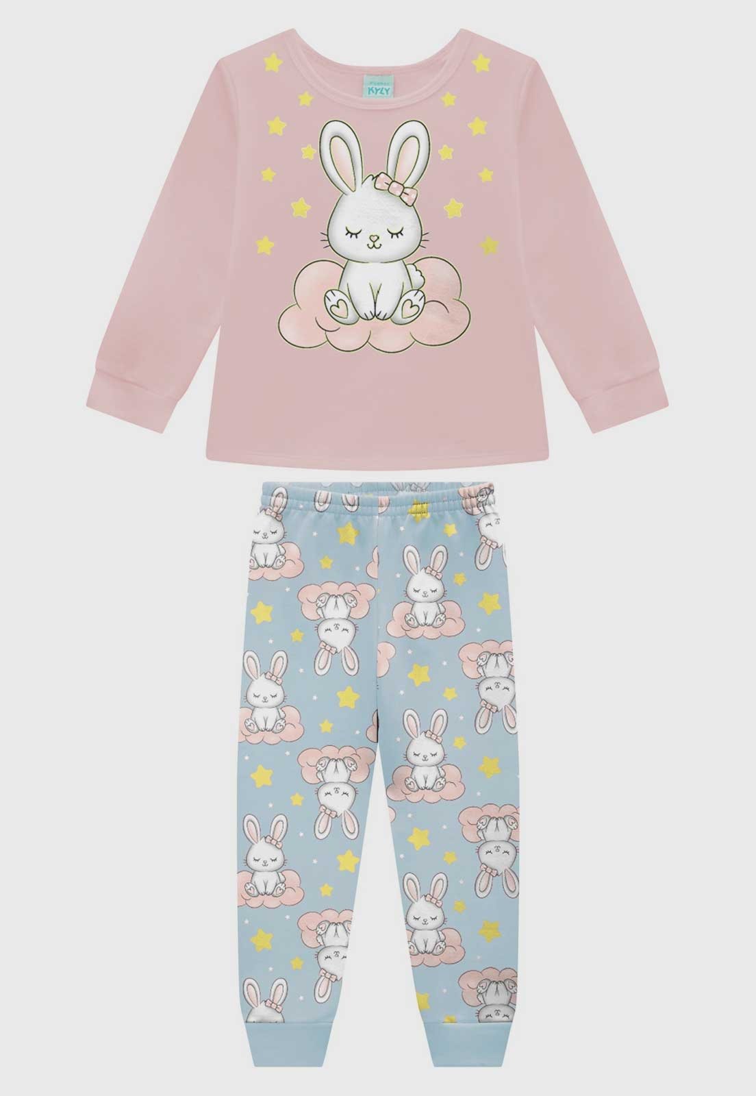 Conjunto Pijama Kyly Coelho Rosa