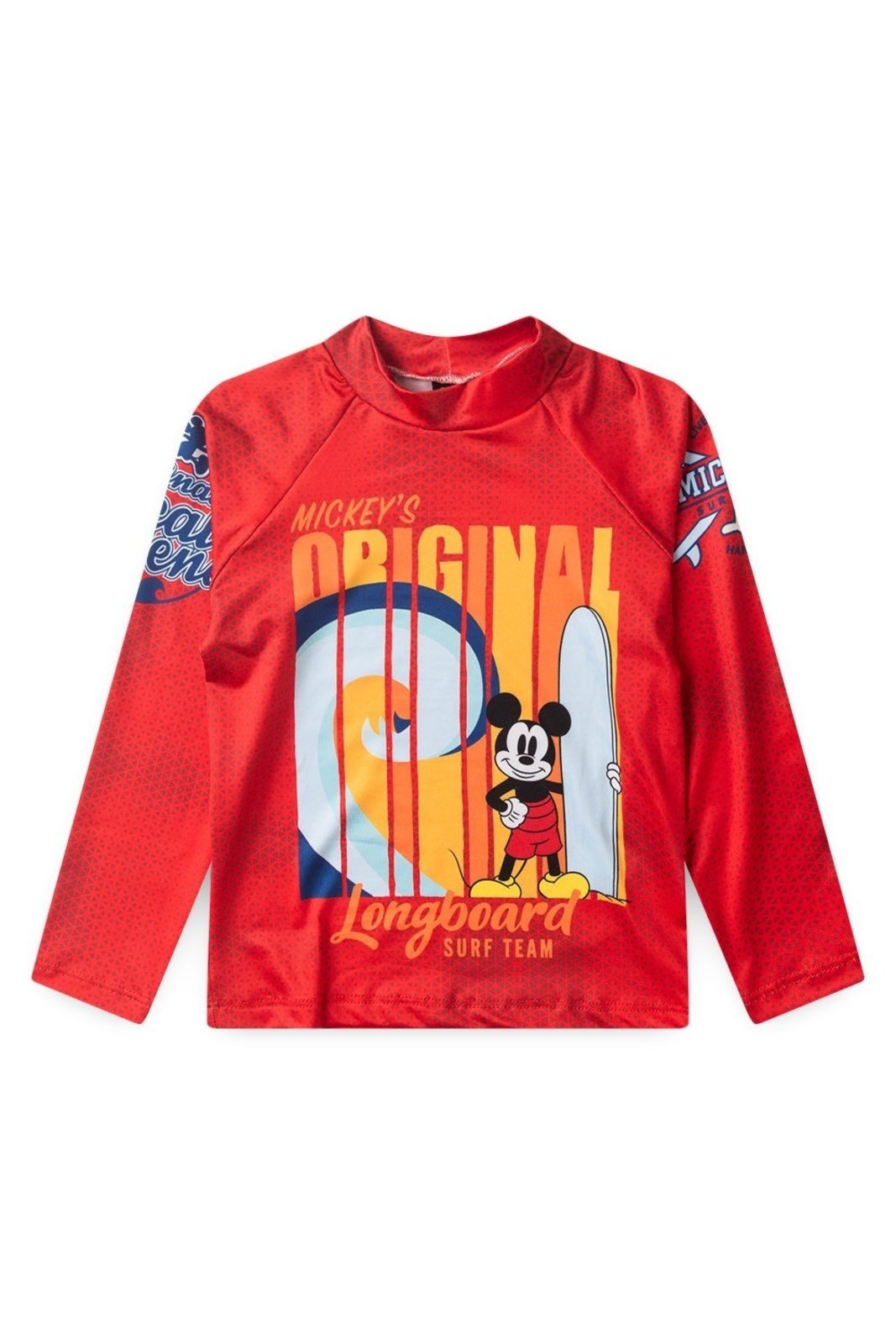 Vista 2 Camiseta Disney de Praia Proteção UVA+UVB Mickey amarelo Disney amarelo