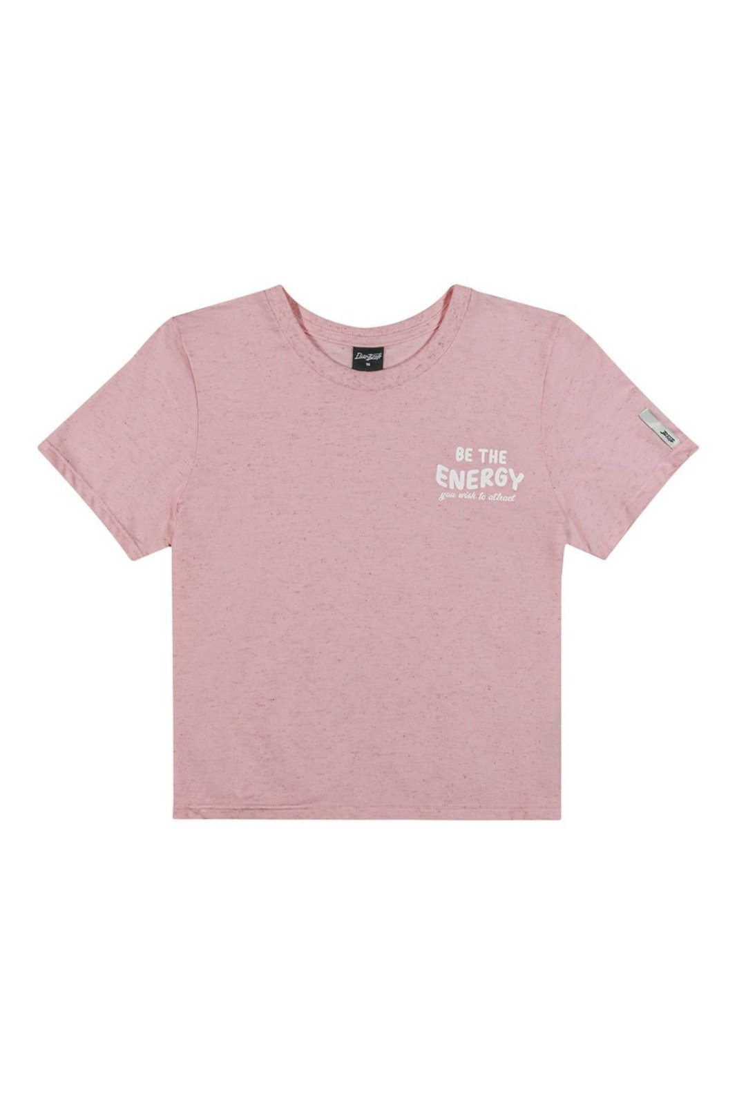 Infantil - Blusa Curta Juvenil Menina Malha Linho Beats Rosa