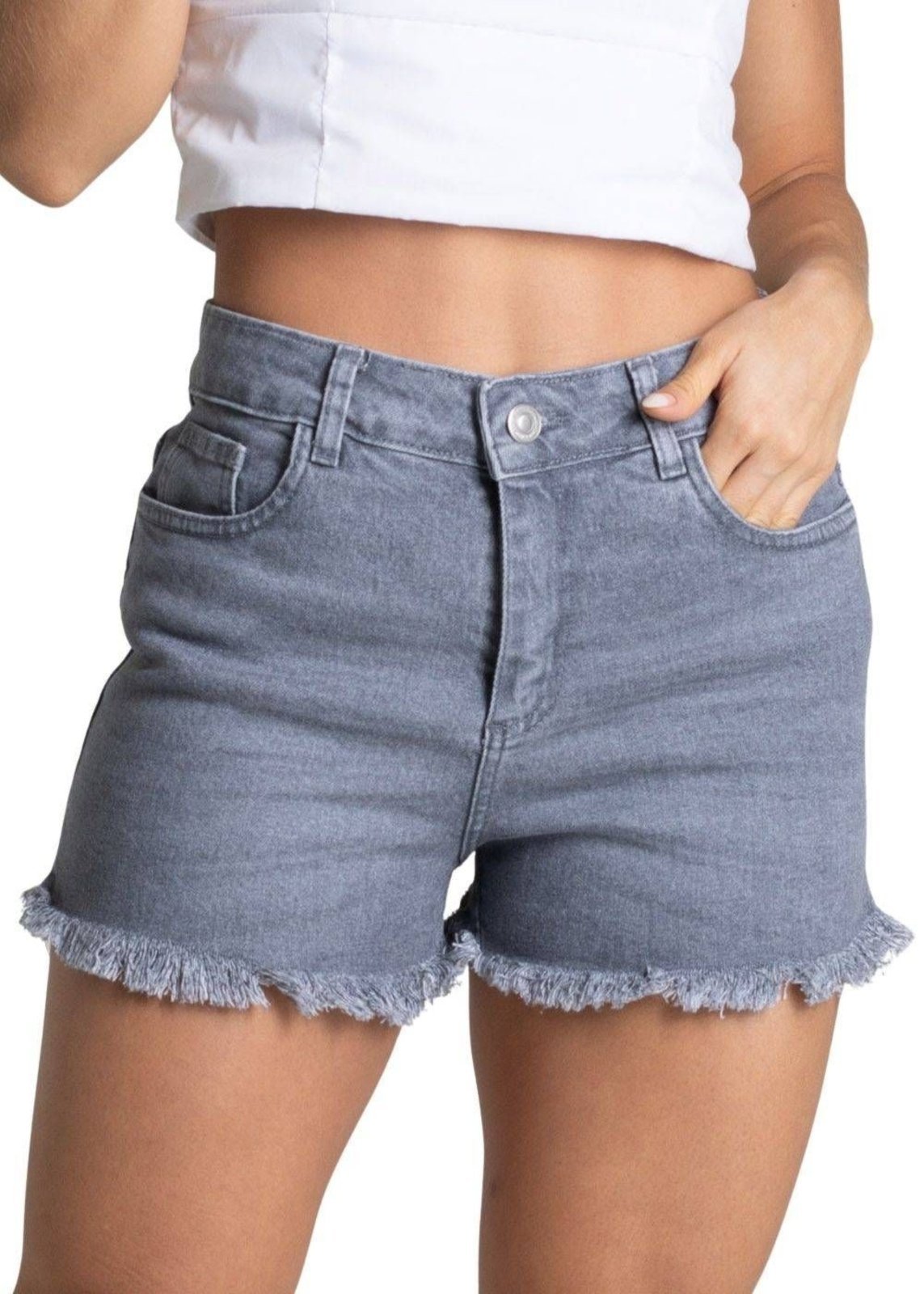 Shorts Jeans Sawary – 278547 – Cinza – Sawary