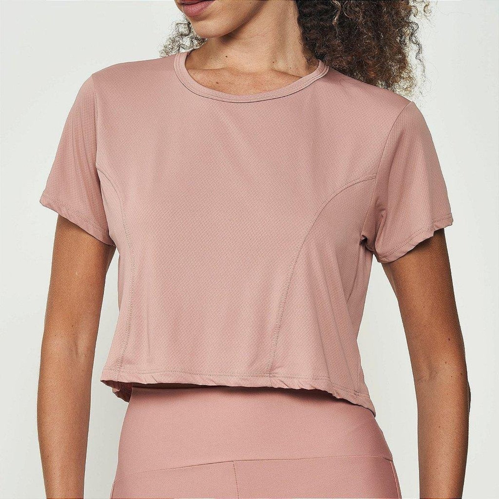 Camiseta Colcci Air Comfort Rosa Ganden