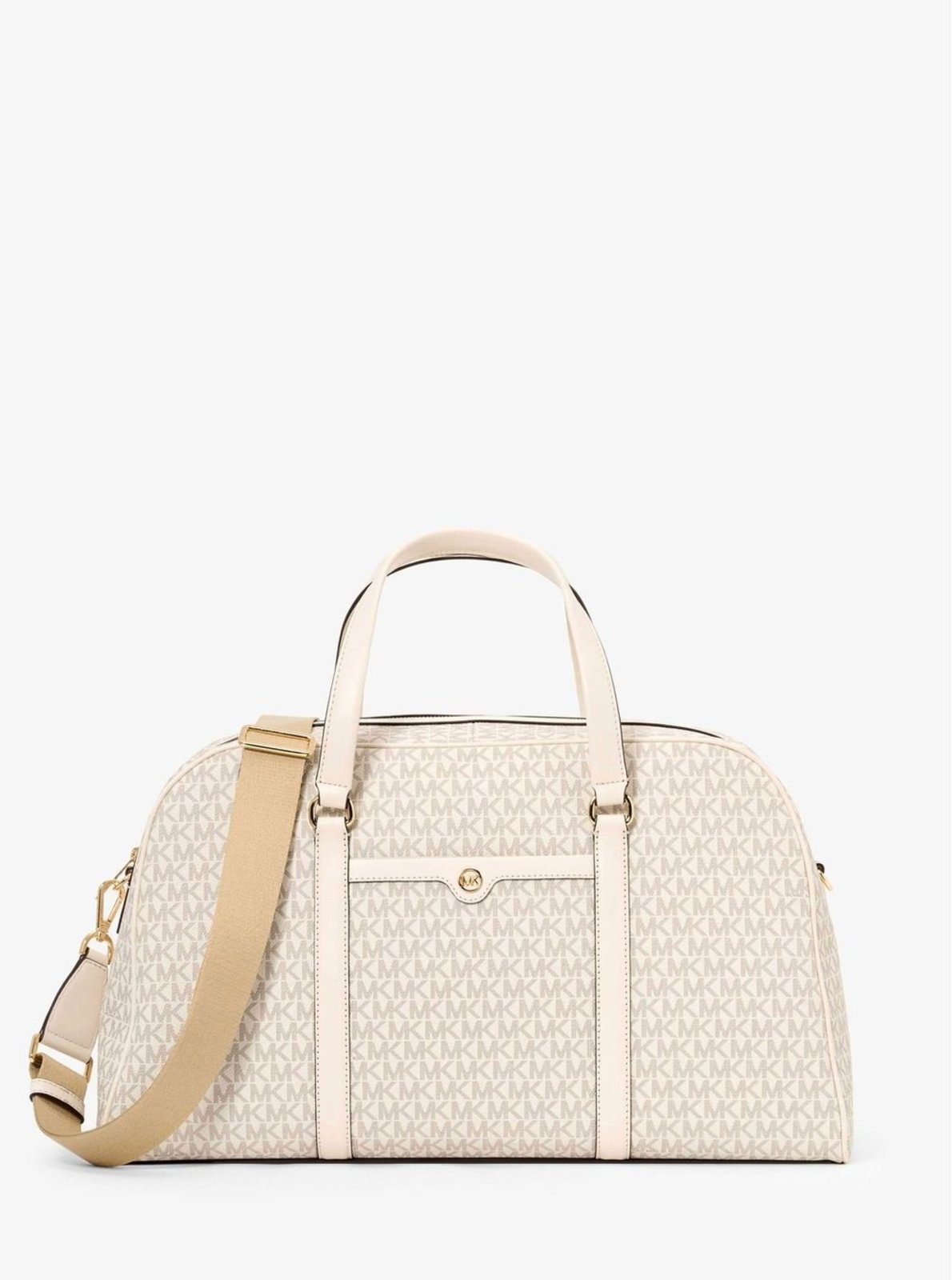 Vista 2 Mala De Viagem Travel Weekender Logo Pequena 35S4gtfu4b278 Michael Kors branco Michael Kors branco