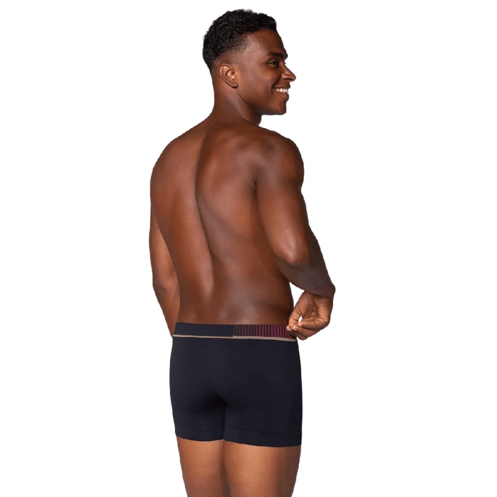 Vista 3 Cueca Lupo Boxer Microfibra Cós Traços - 0 cinza Lupo cinza