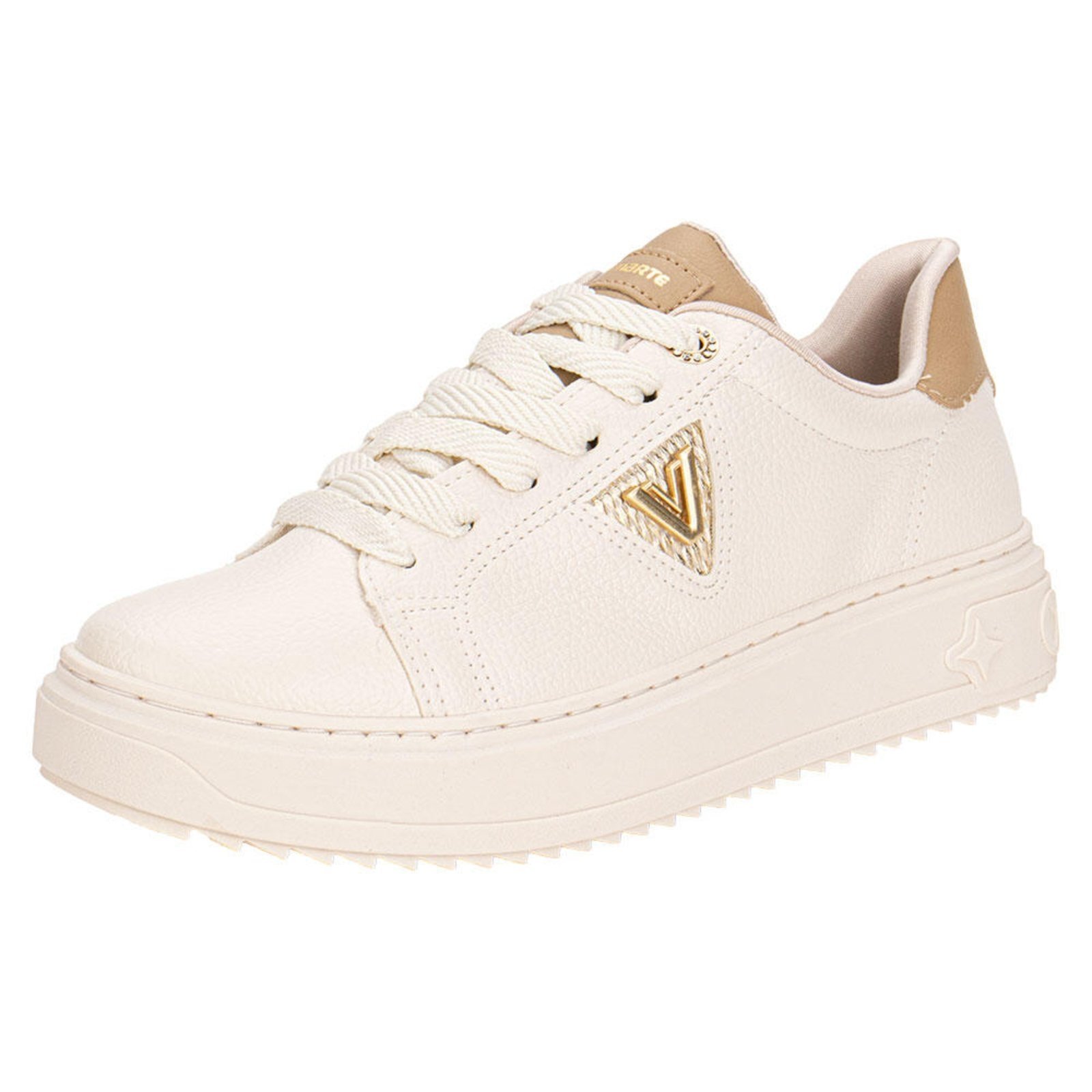 Tênis Feminino Casual Via Marte 055034 5835034 Bege