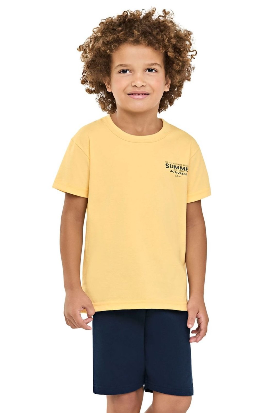 Vista 2 Infantil - Conjunto Menino Summer Elian azul Elian azul