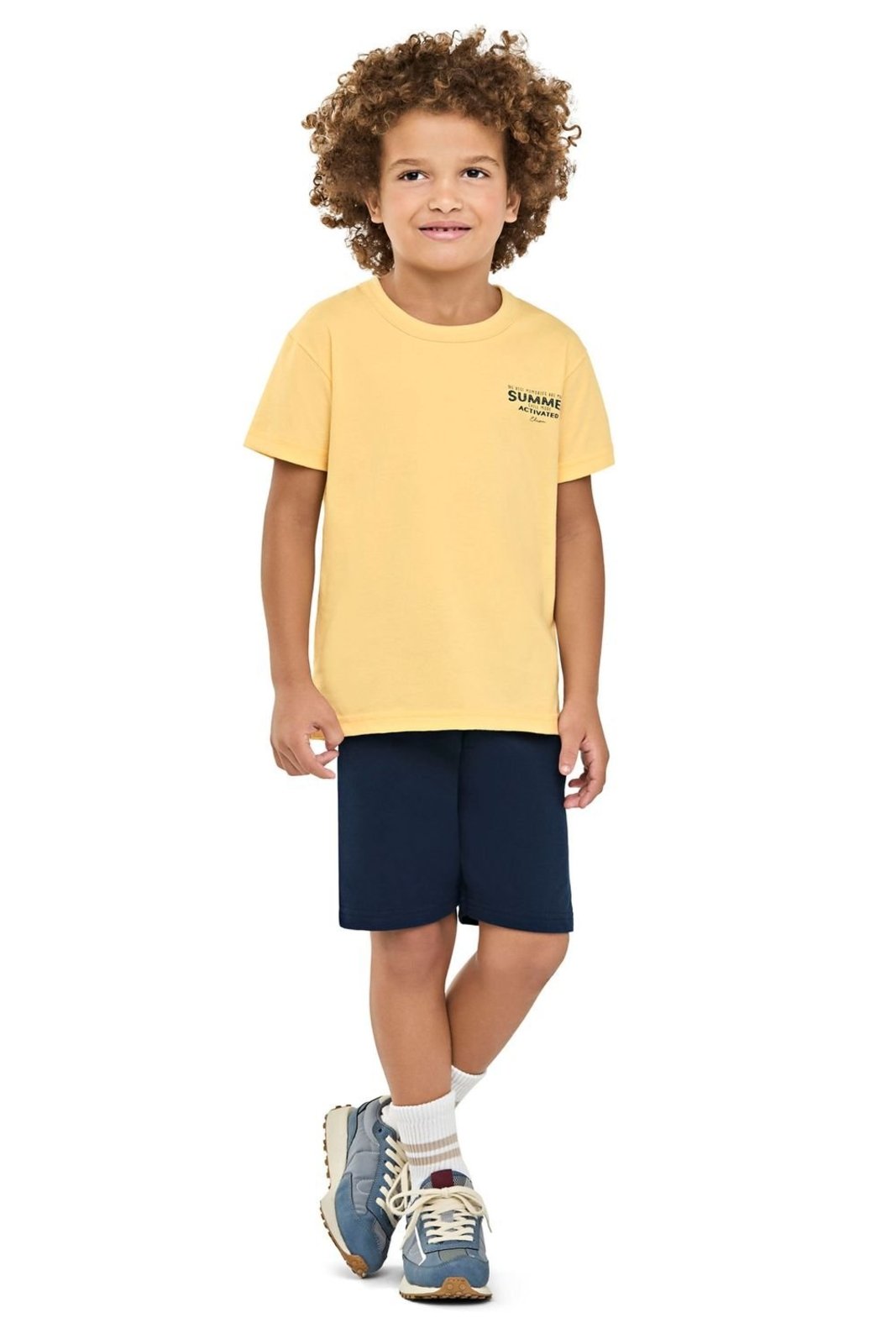 Vista 3 Infantil - Conjunto Menino Summer Elian azul Elian azul