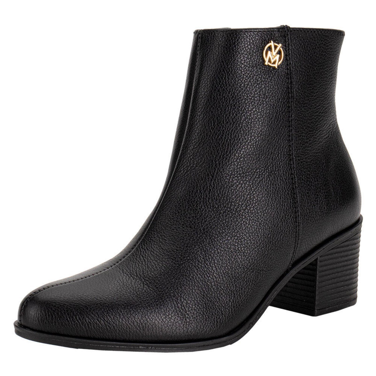 Vista 2 Bota Feminina Cano Baixo Via Marte 066010 A5830660 preto VIA MARTE preto