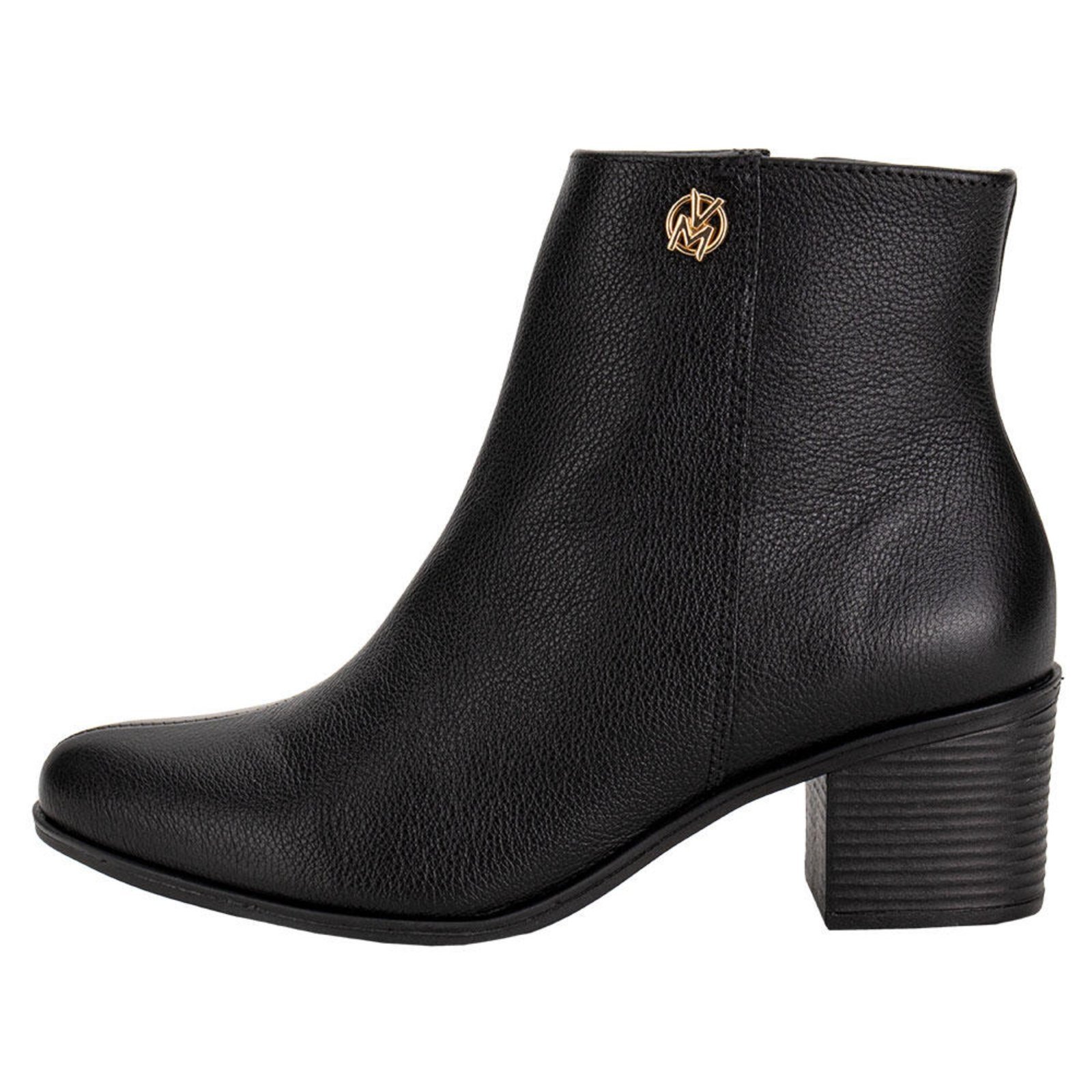 Vista 3 Bota Feminina Cano Baixo Via Marte 066010 A5830660 preto VIA MARTE preto