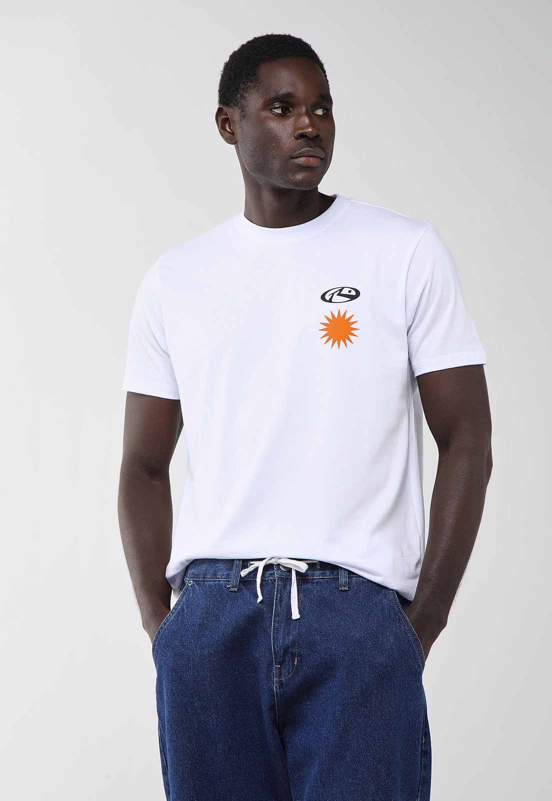 Camiseta Masculina Rusty Silk Purity Branca