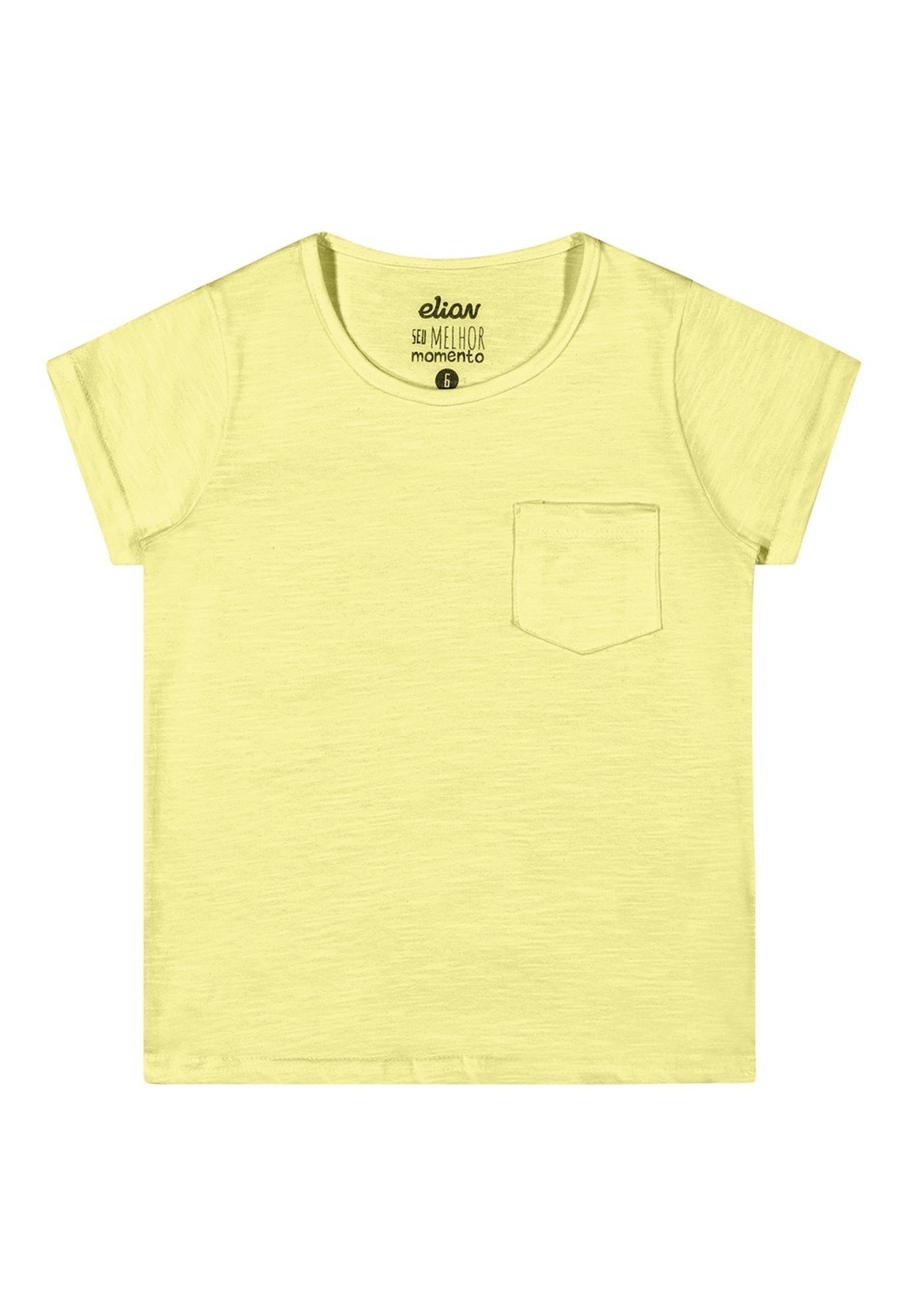 Vista 3 Infantil - Blusa em Meia Malha Flamê ELIAN amarelo Elian amarelo