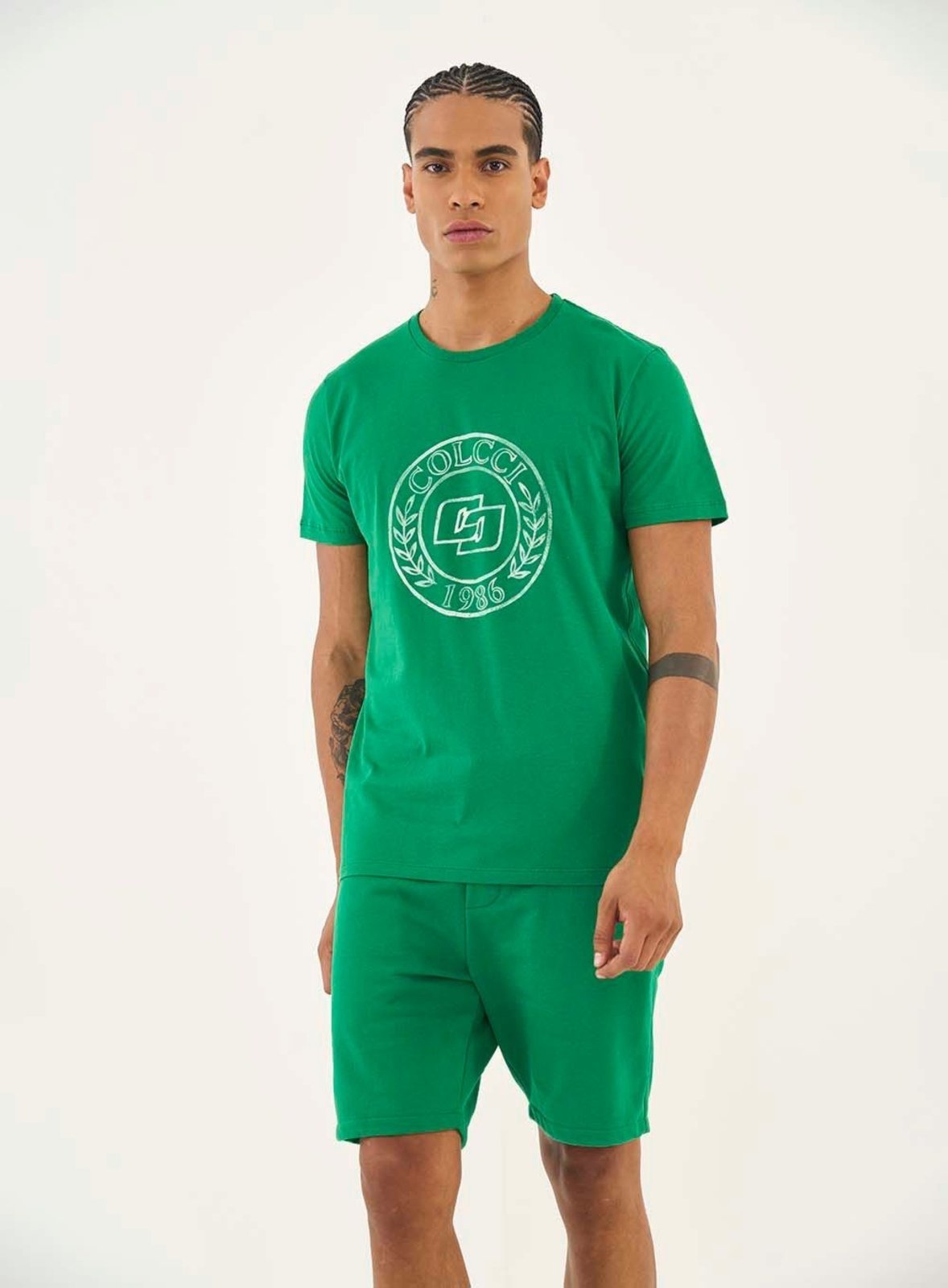 Camiseta Slim Com Estampa Colcci Verde Napolis