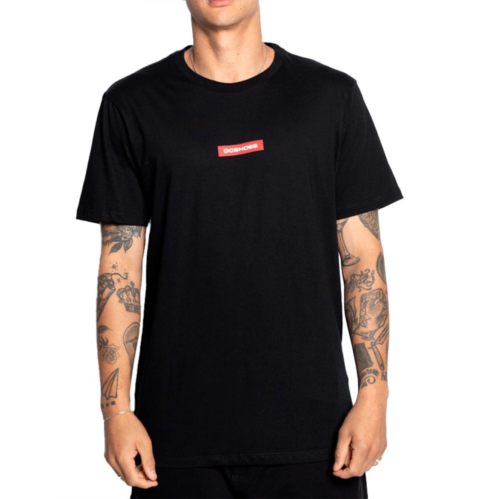 Camiseta DC Shoes Tape DCShoe SM25 Masculina Preto