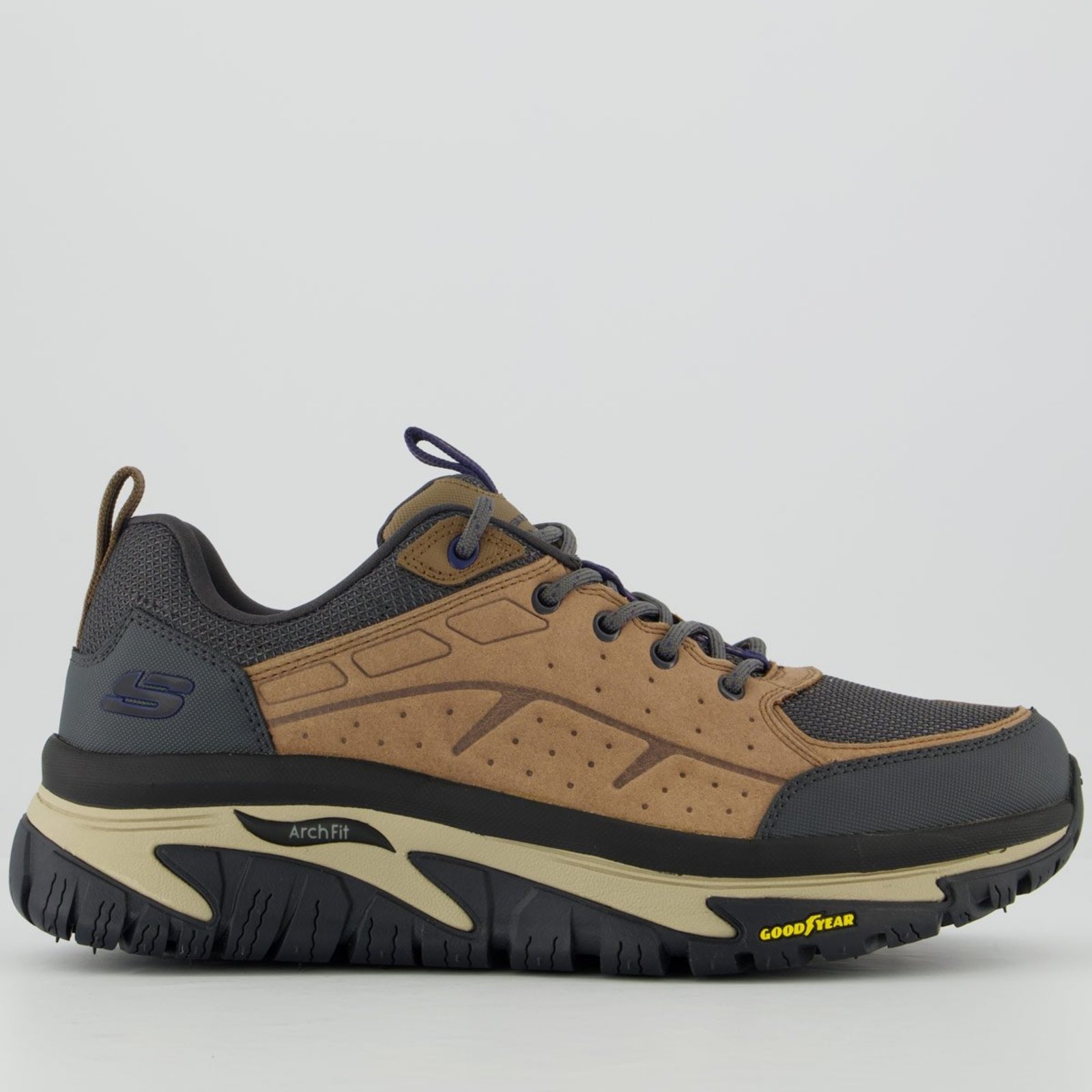 Tênis Skechers Arch Fit Road Marrom