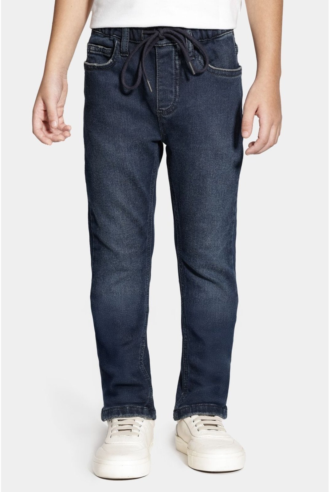 Vista 2 Infantil - Calça Aramis Jeans Confort Bolsos Escuro azul Aramis azul