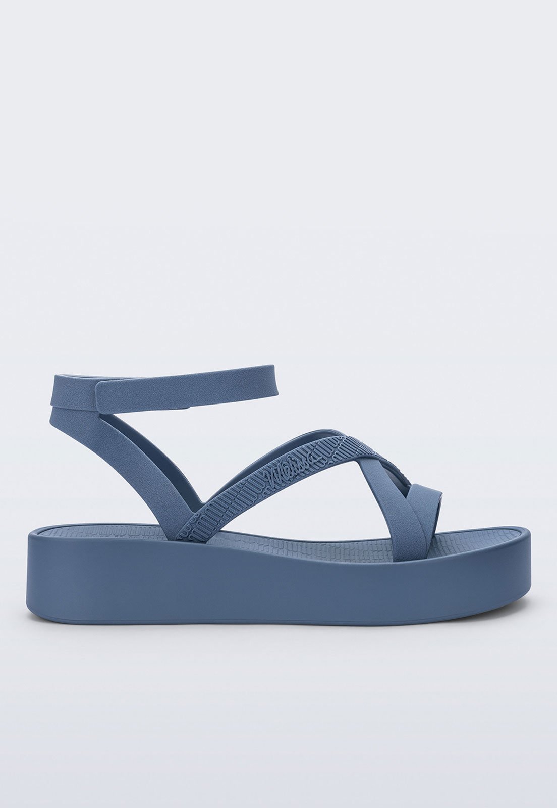 Sandália Melissa Sun Barra Platfor Azul