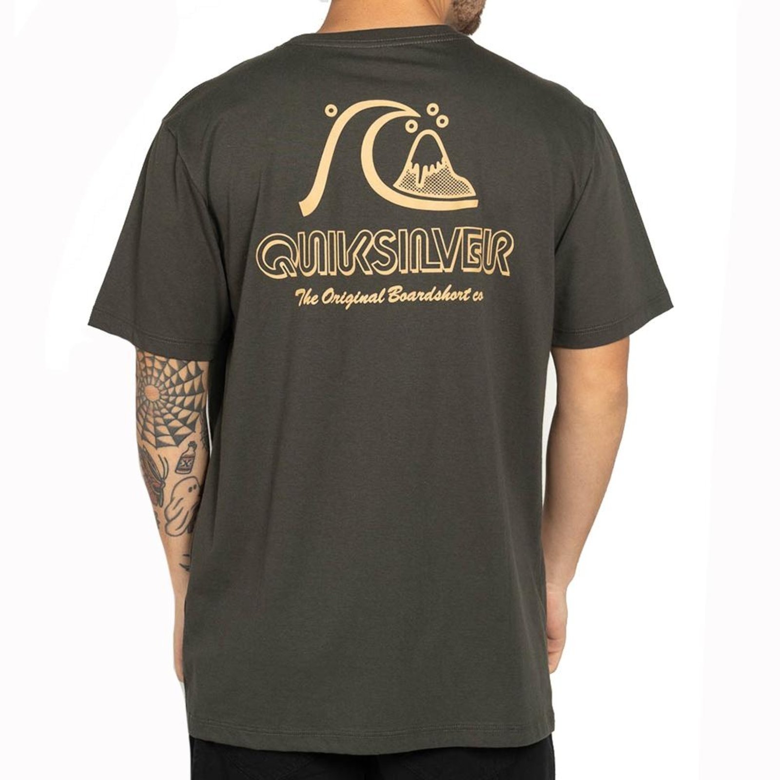Camiseta Quiksilver The Original WT25 Masculina Cinza Escuro