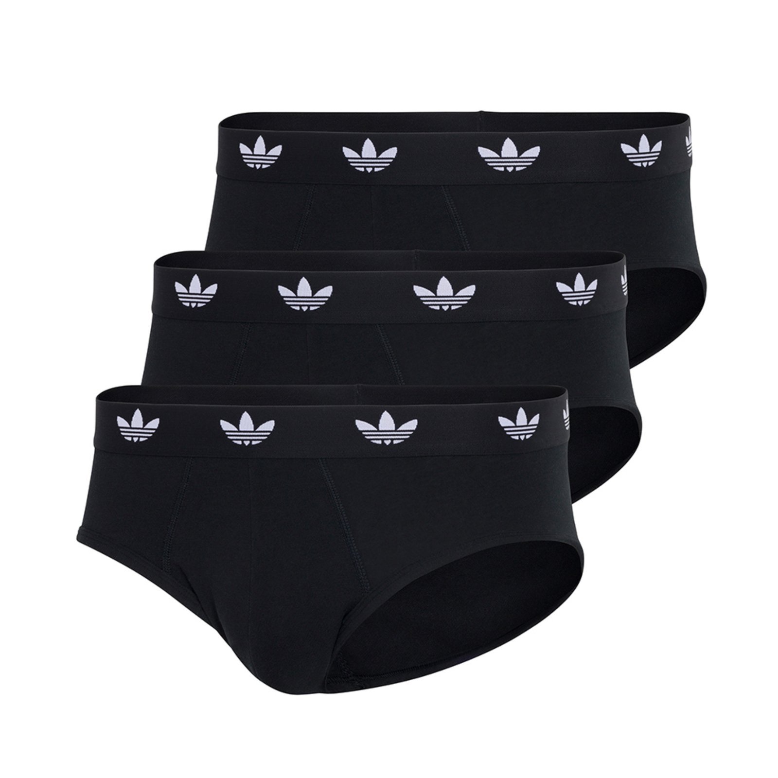 Kit com 3 Cuecas Cavadas adidas Underwear Preto