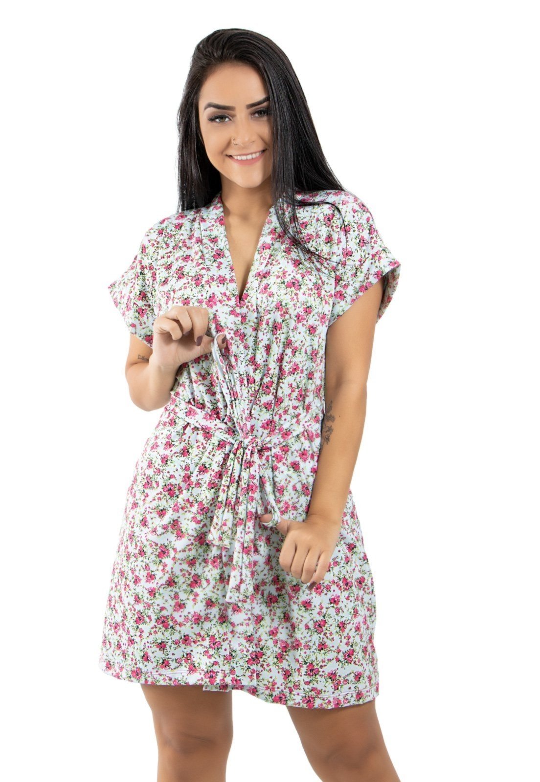 Robe Linha Noite Delicato Estampado