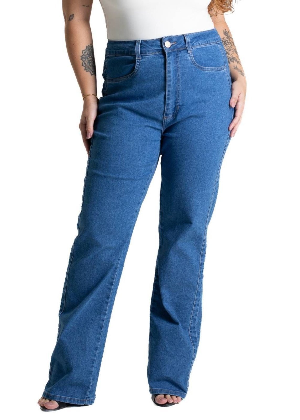 Calça Jeans Sawary Plus Size Reta – 281125 – Azul – Sawary