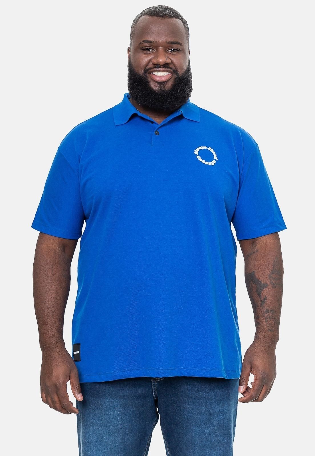 Camisa Polo Onbongo Piquet Azul Royal