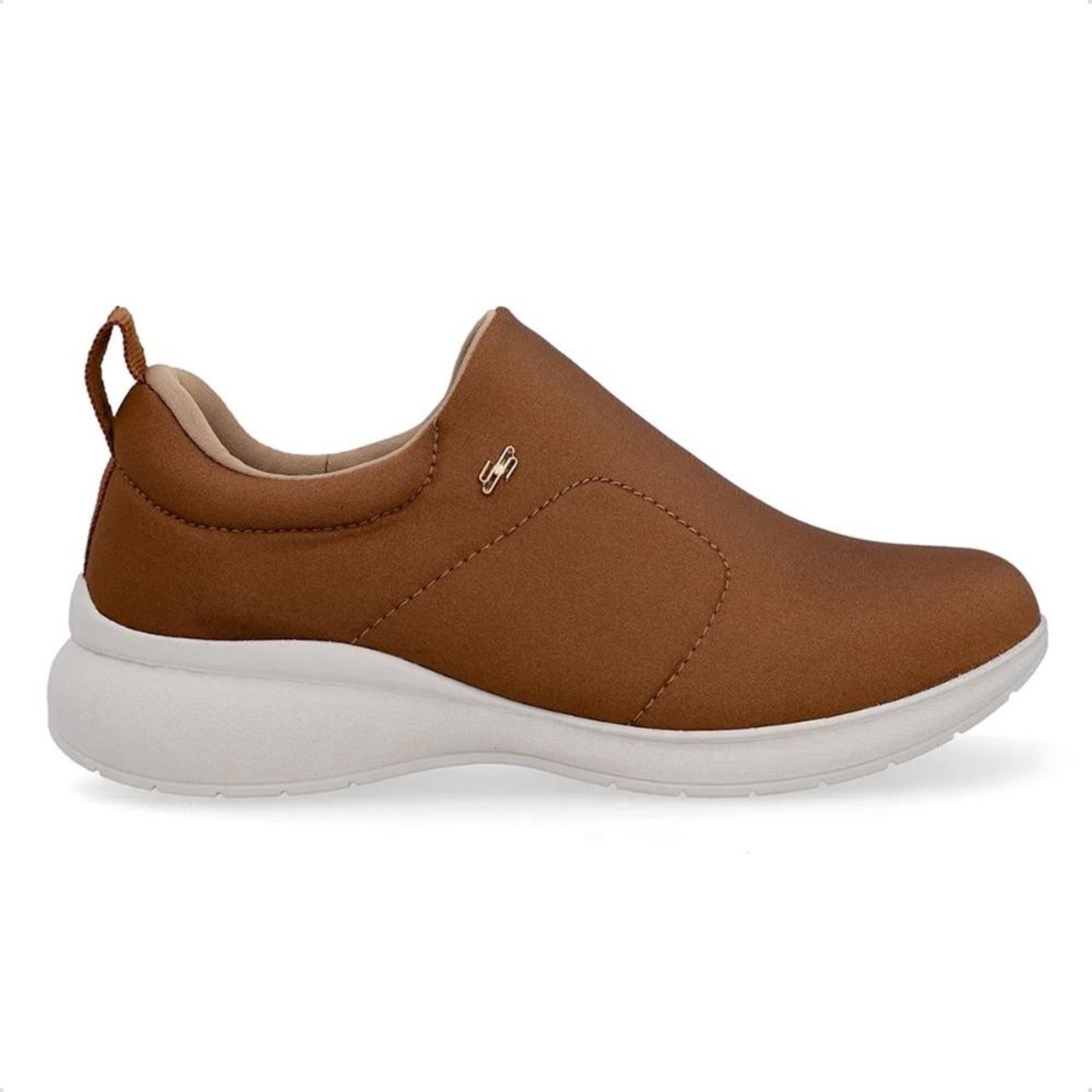 Tênis Usaflex Feminino Elastano Casual AB6416 Marrom