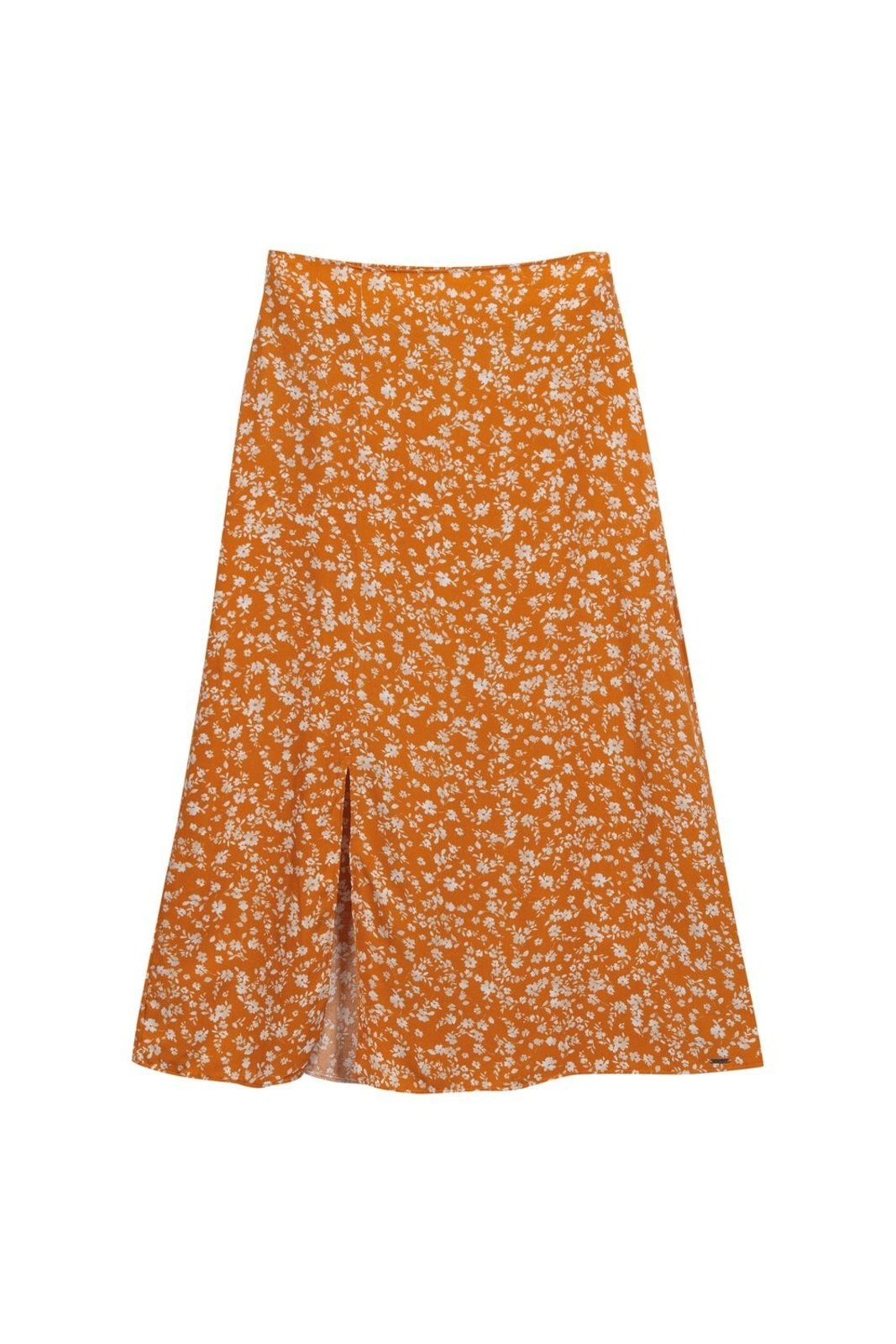 Vista 3 Saia Feminina Floral Miudo Marialícia laranja Marialícia laranja