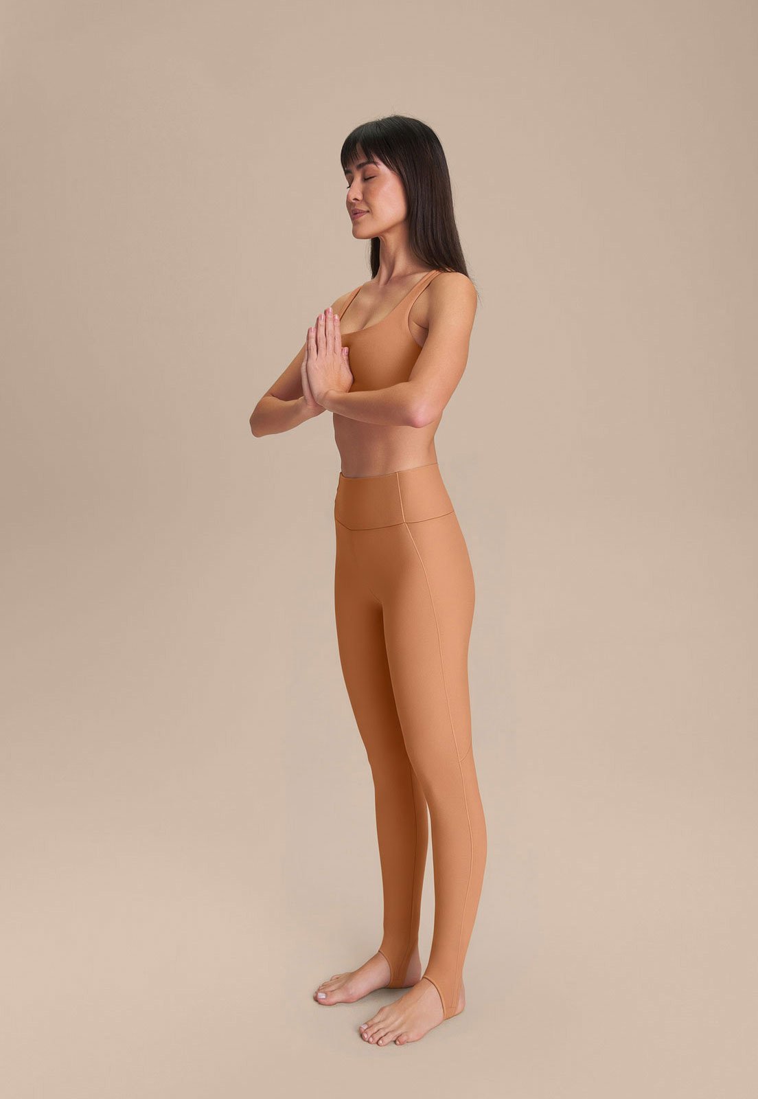 Calça Legging Feminina Live Fuso Stirrup Softness Nude