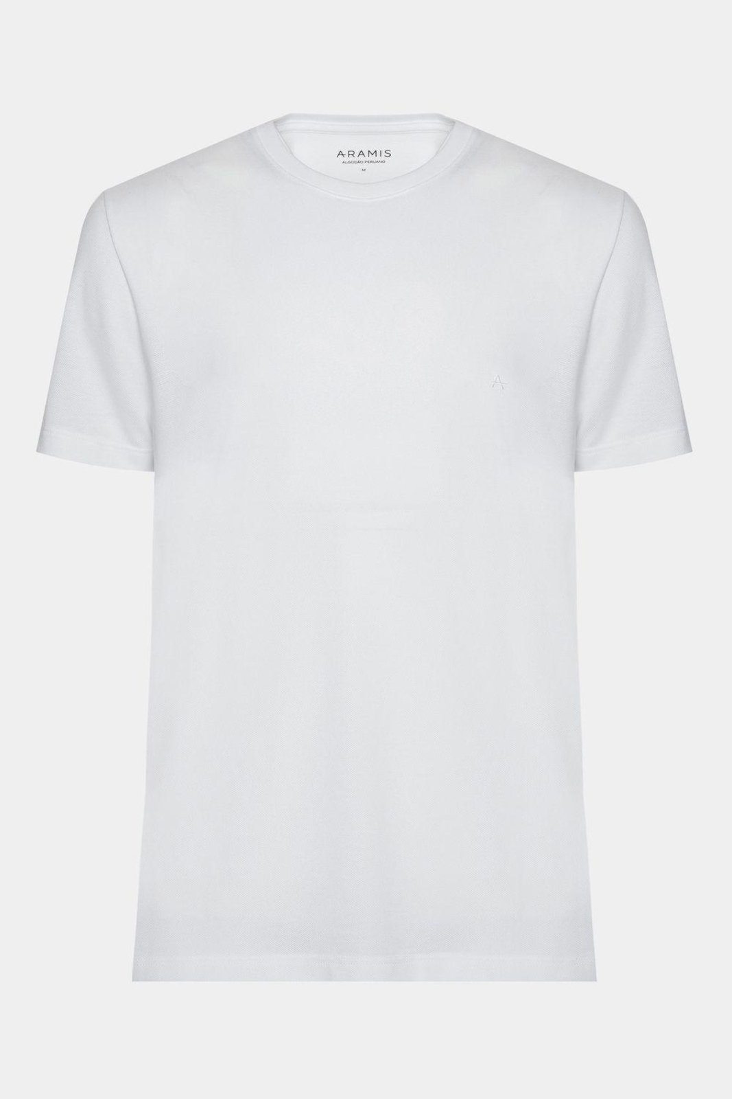 Camiseta Aramis Manga Curta Algodão Peruano Branco