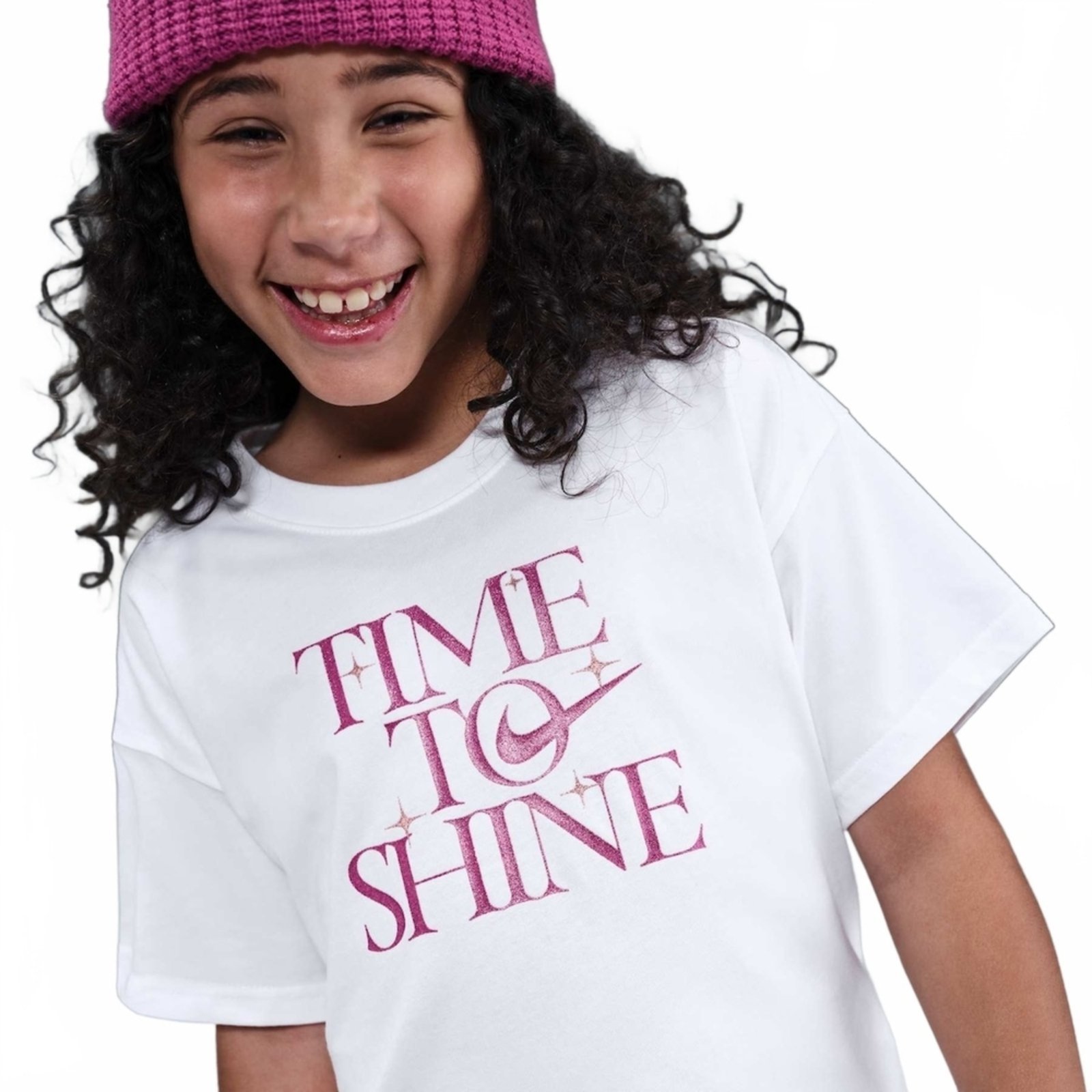 Infantil – Camiseta Nike Sportswear Shine