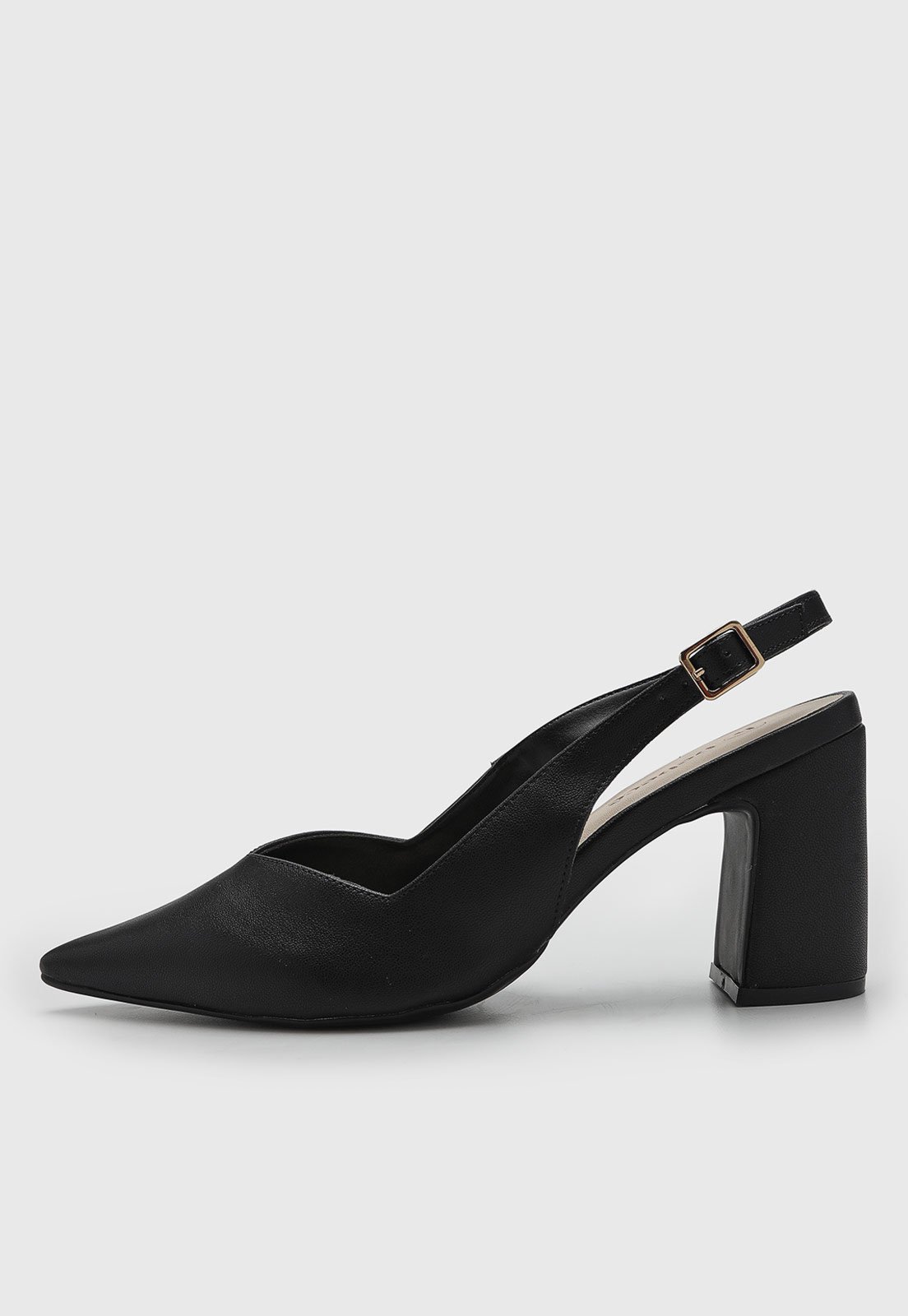 Vista 2 Scarpin Feminino cê Salto Alto Preta BEBECÊ preto BEBECÊ preto