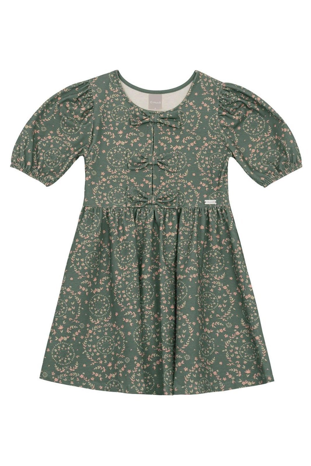 Infantil – Vestido menina mini florzinhas Mundi Verde