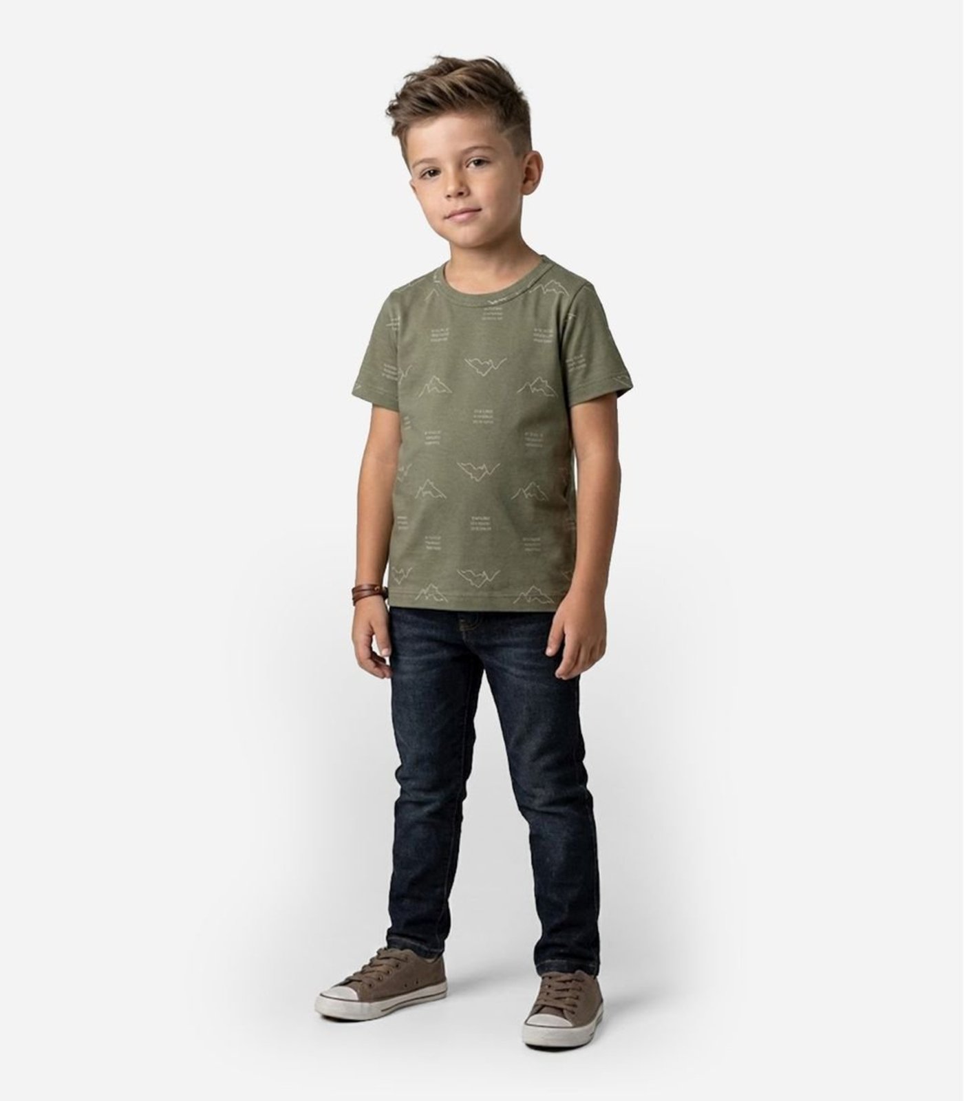 Vista 2 Infantil - Camiseta Menino Animais Infinita Cor azul INFINITA COR azul
