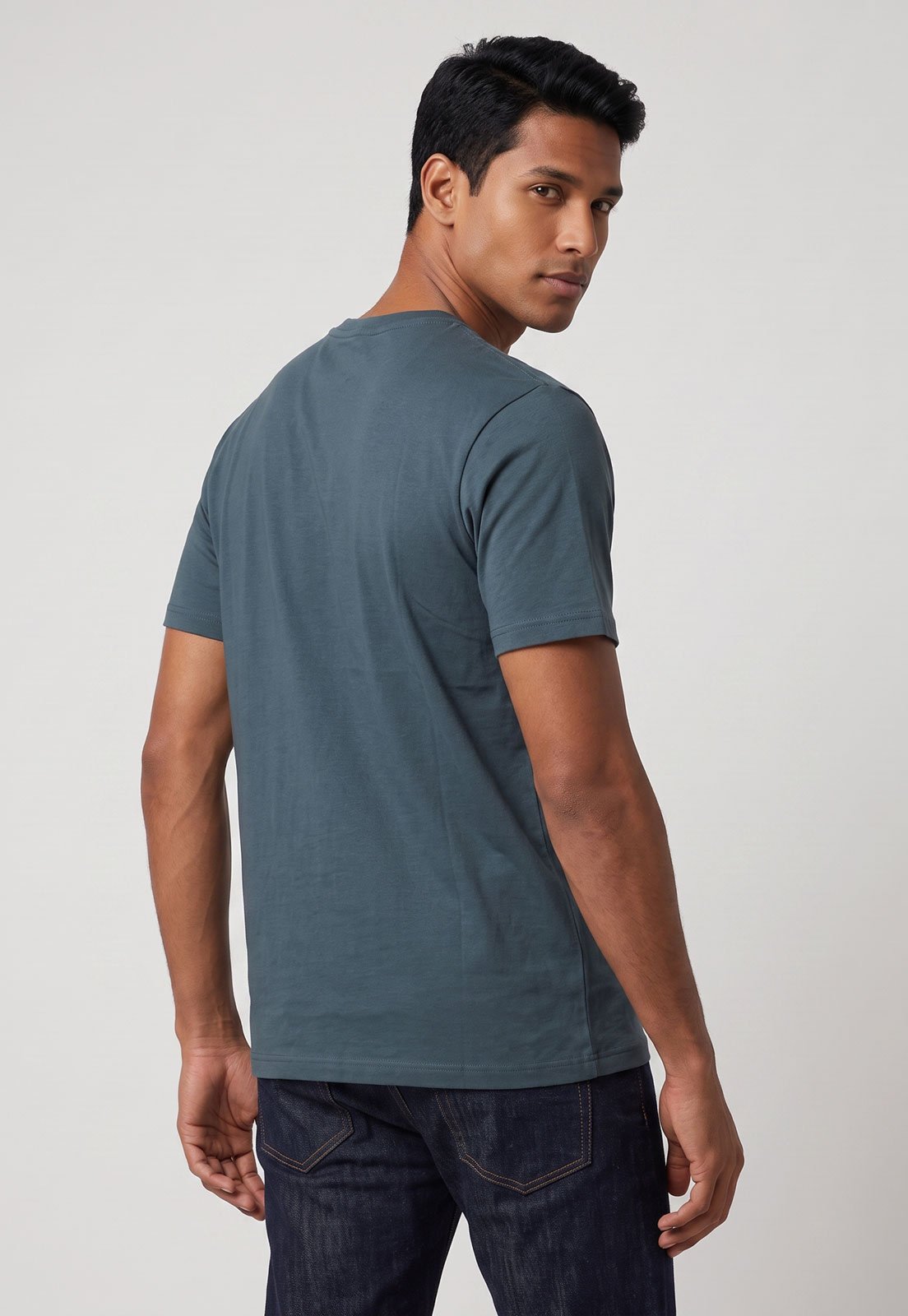 Camiseta Masculina Quiksilver Logo Azul