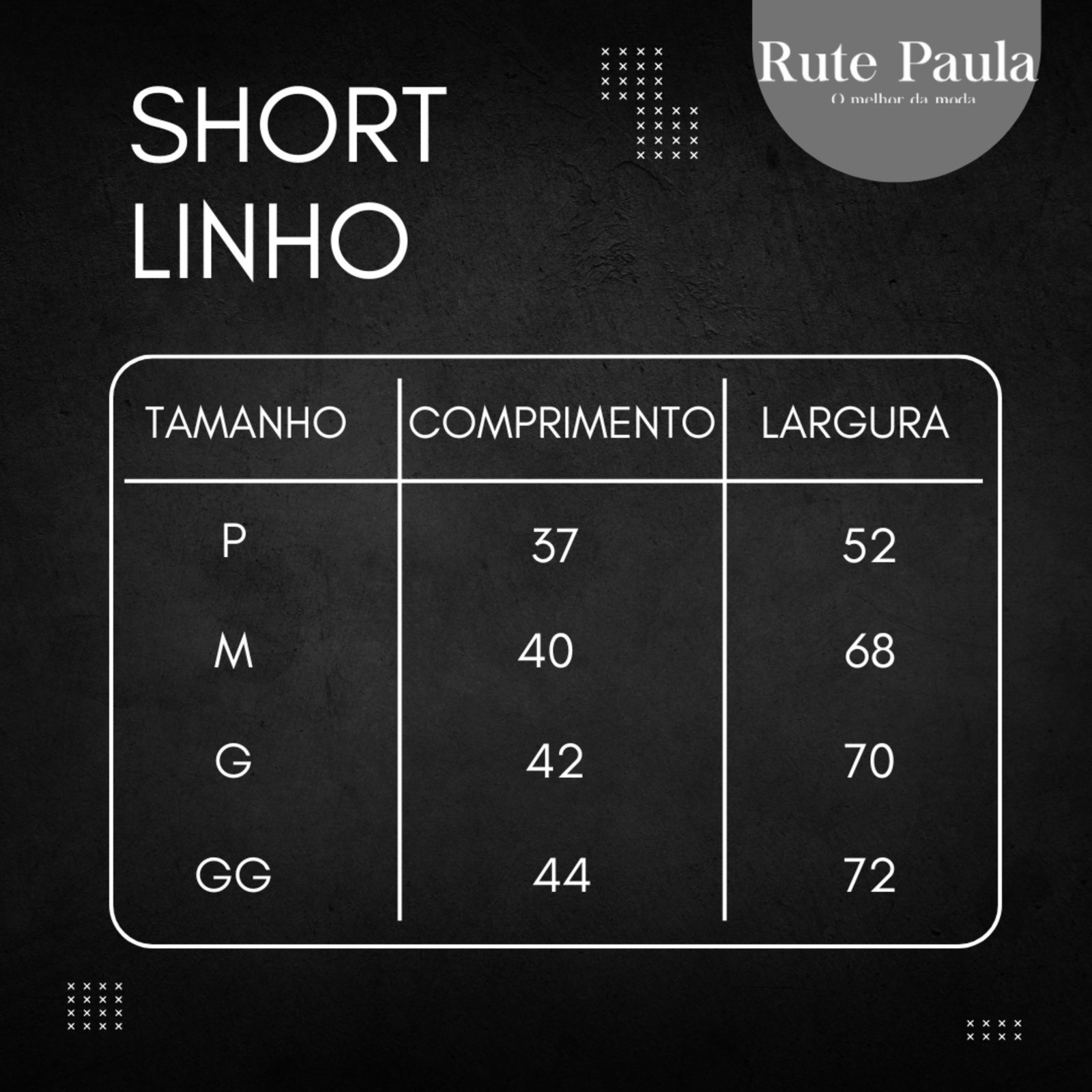 Vista 3 Short Linho Masculino Mauricinho Bermuda Curta Moda Casual Confortavel Rute Paula preto Rute Paula preto
