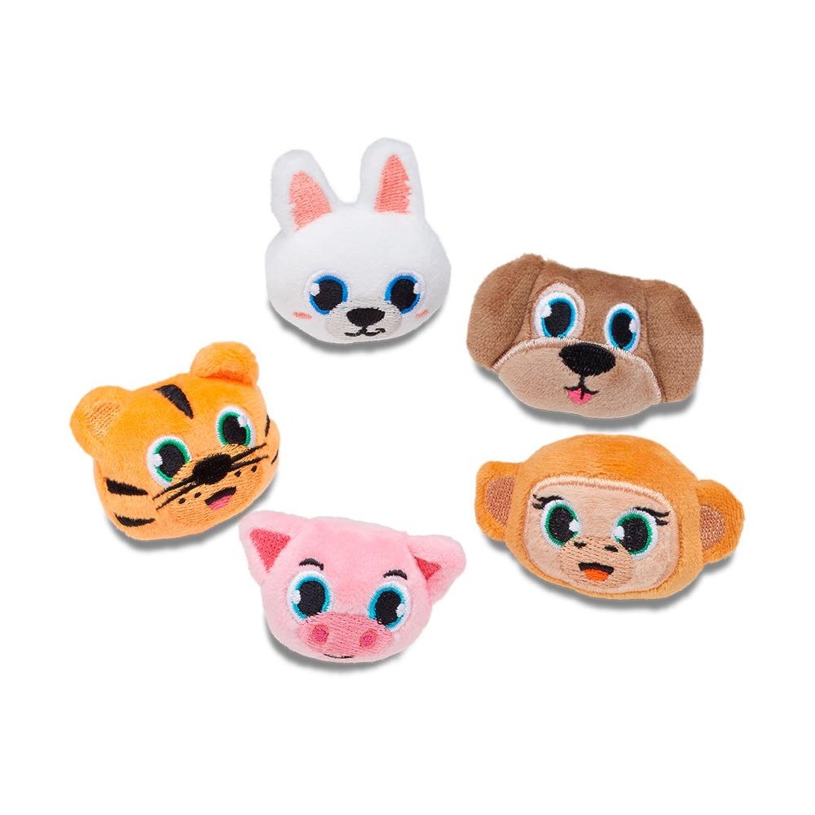 Vista 2 Infantil - Jibbitz™ Animal Peludo Pack com 5 Peças Crocs branco