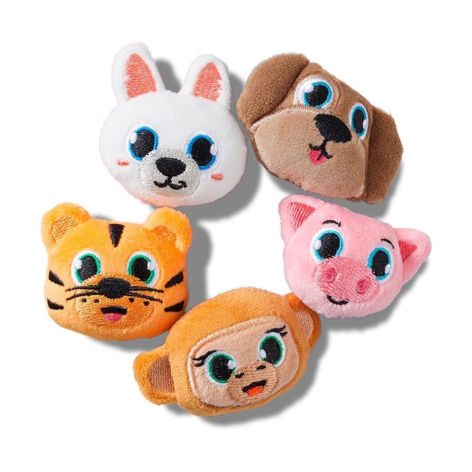 Vista 3 Infantil - Jibbitz™ Animal Peludo Pack com 5 Peças Crocs branco