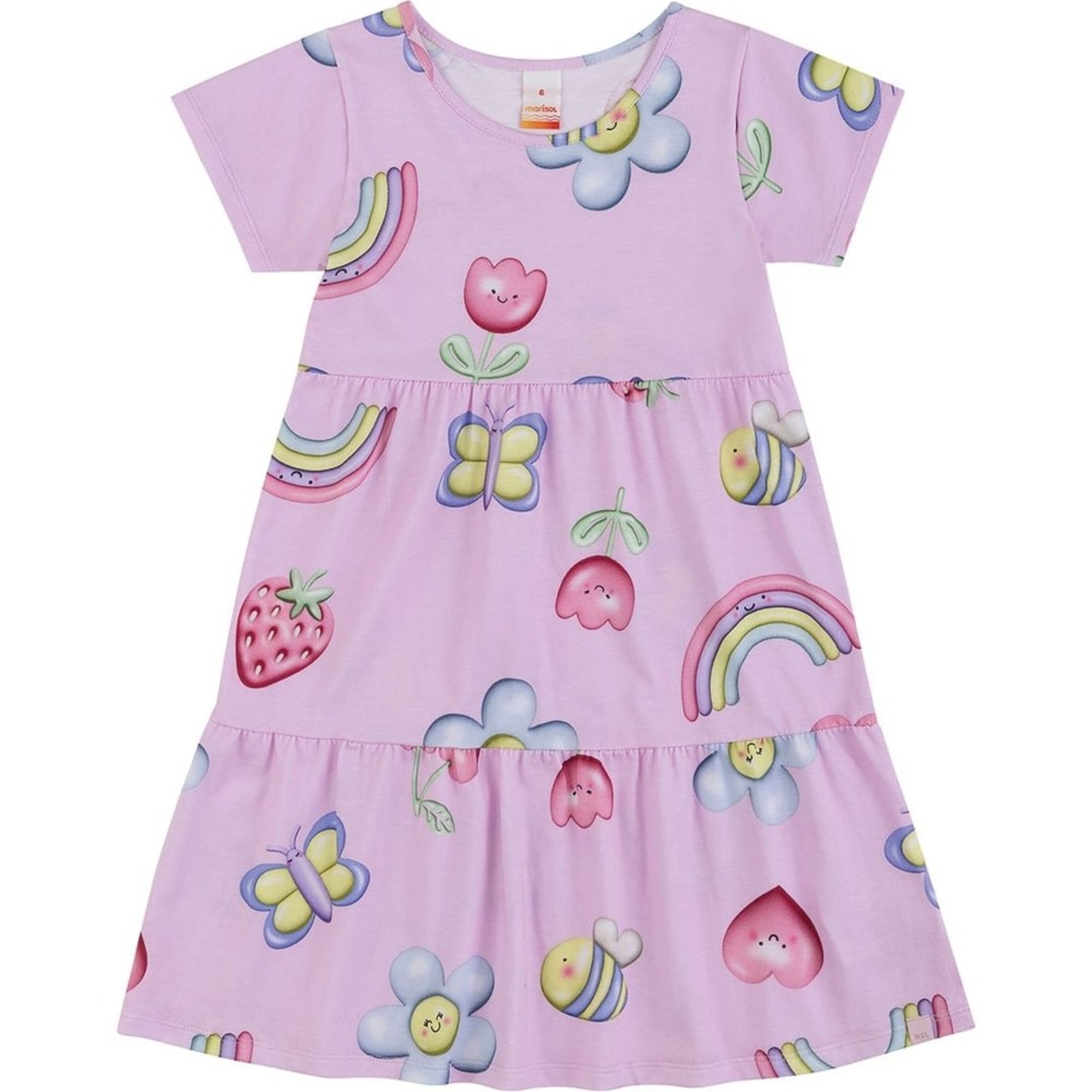 Infantil - Vestido Curto Estampado Menina Marisol