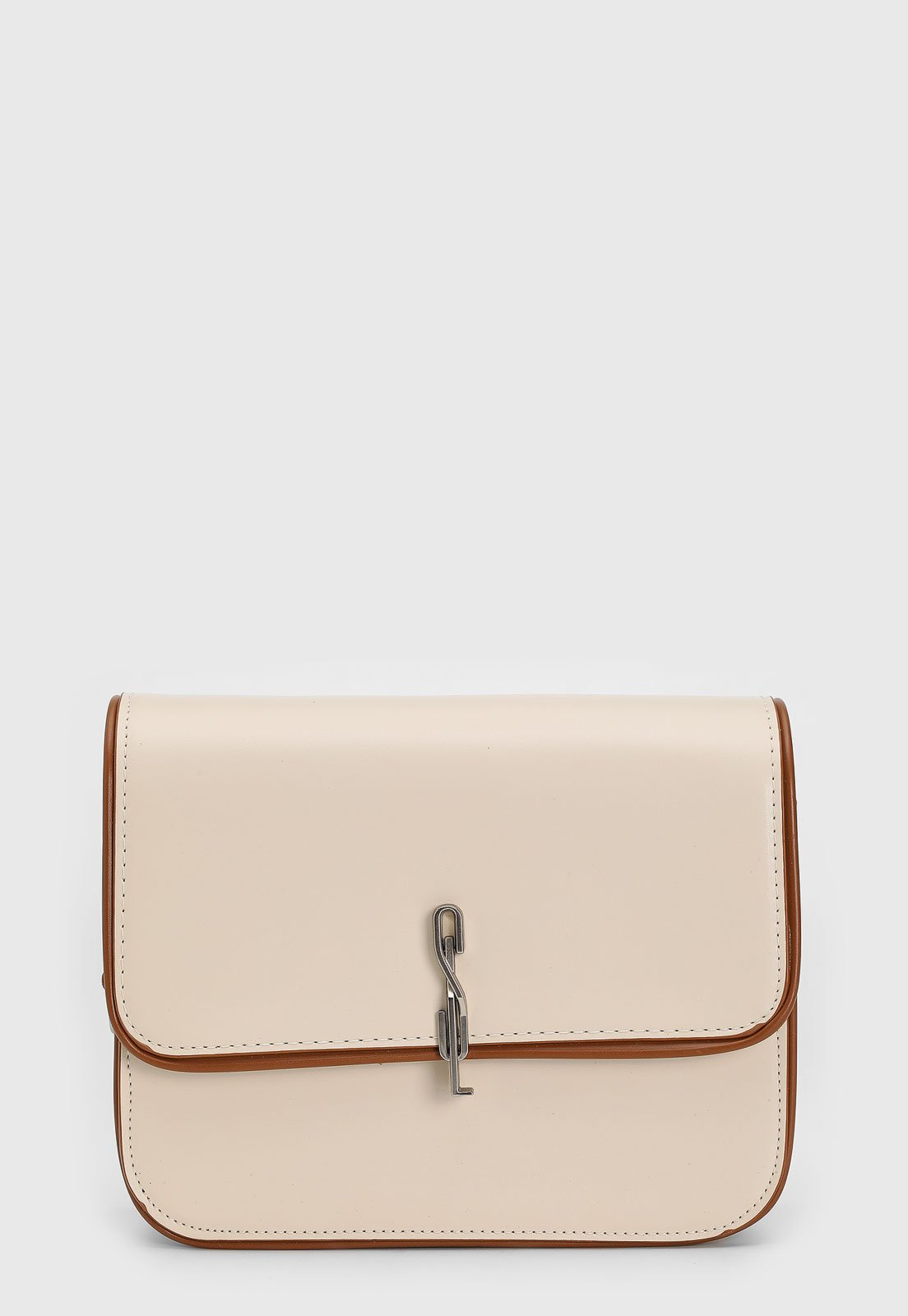 Bolsa Feminina Santa Lolla Pequena Bege e Marrom