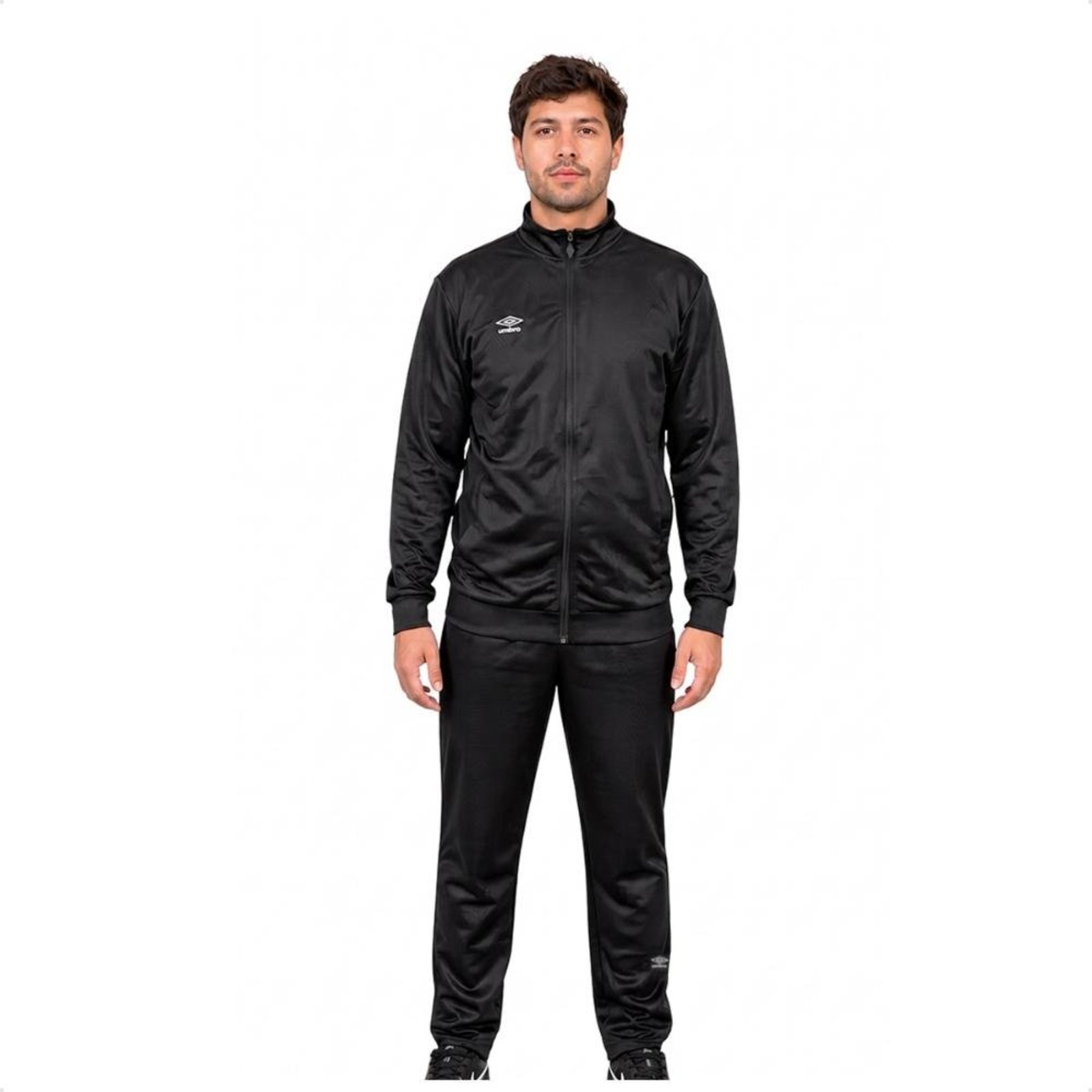 Conjunto Agasalho Umbro Essential Masculino Preto