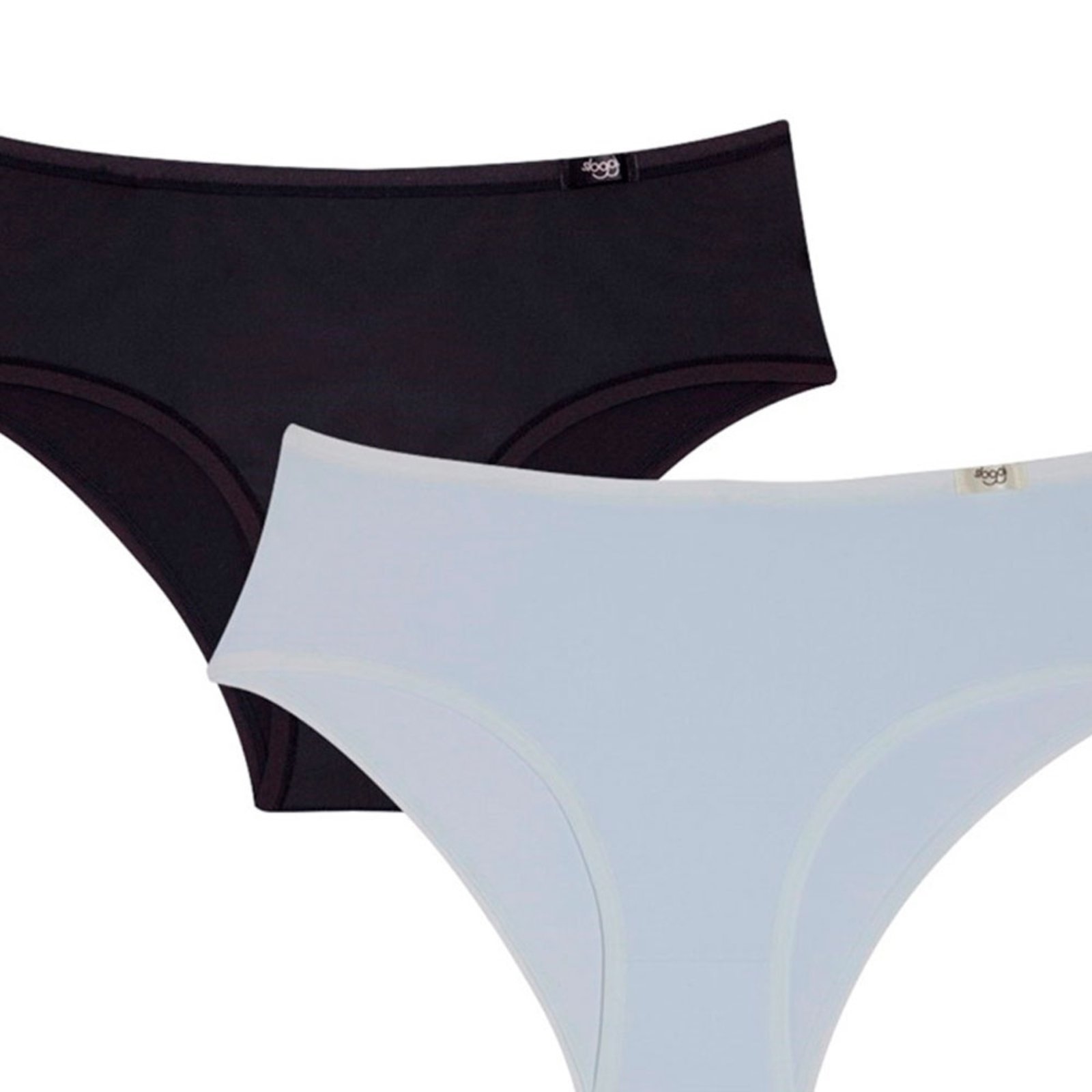 Vista 3 Kit com 2 Calcinhas Alta Midi Sloggi 24547 branco Sloggi branco