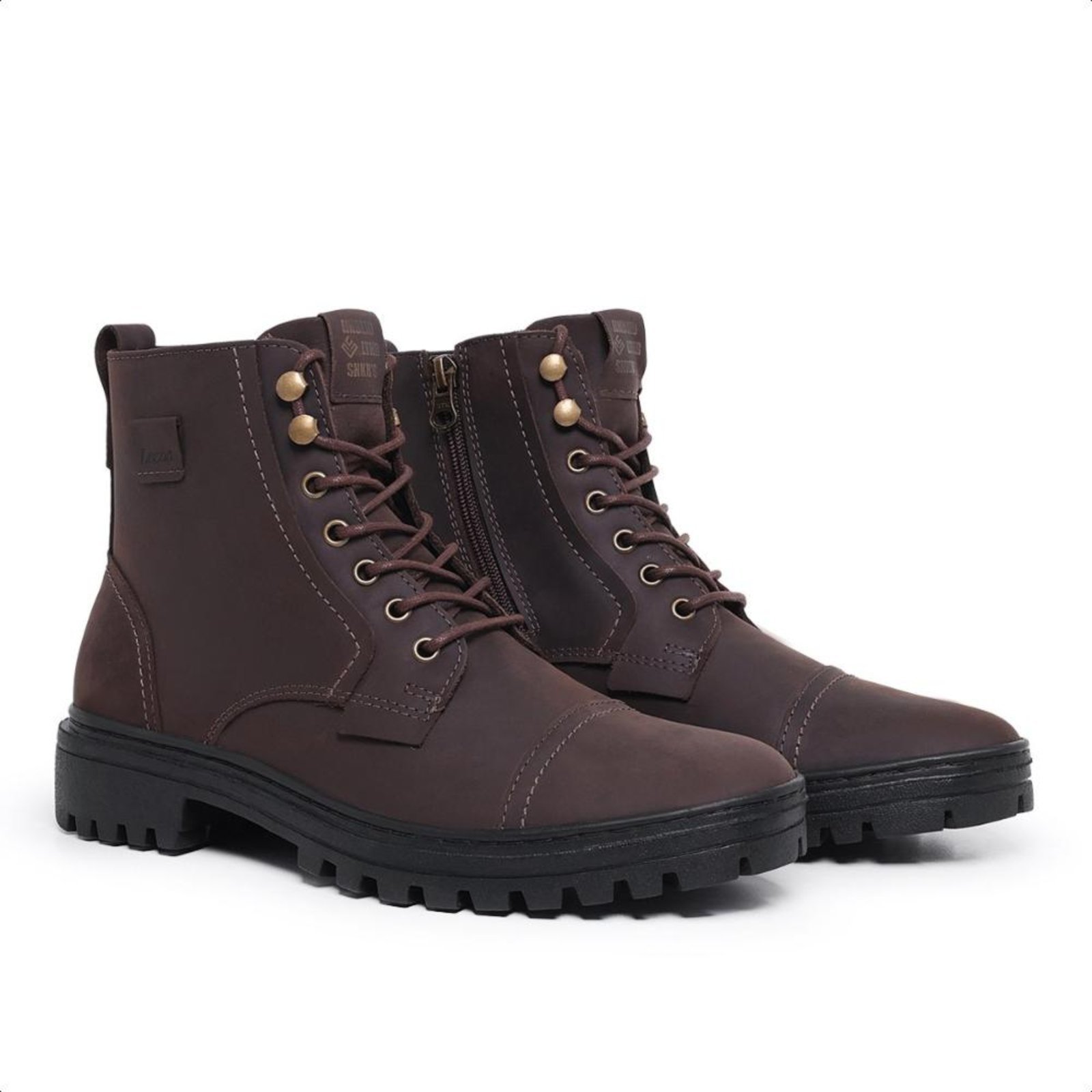 Bota Mila Marques Coturno Masculino Couro