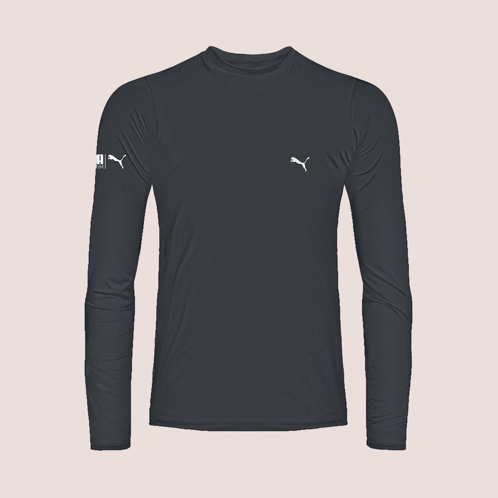 Camiseta Puma Blusa Proteção Uv Masculina Longa Térmica Chumbo