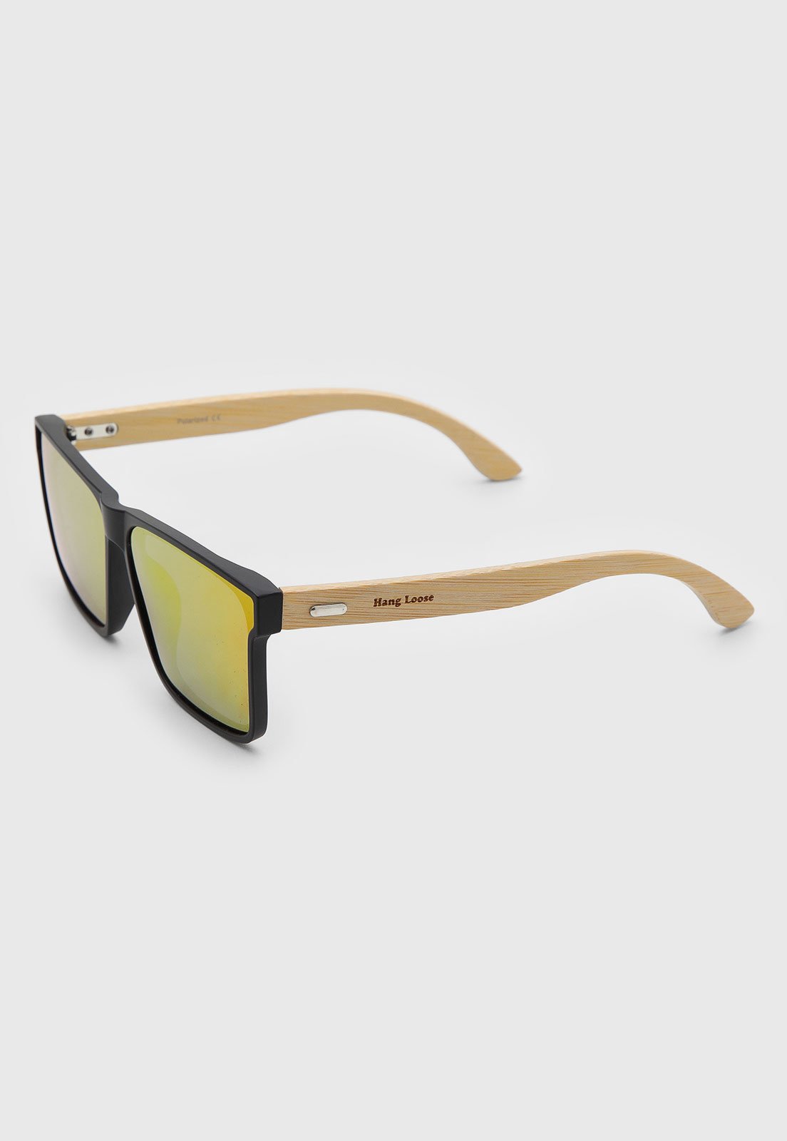 Óculos de Sol Hang Loose Hastes Bambu Preto