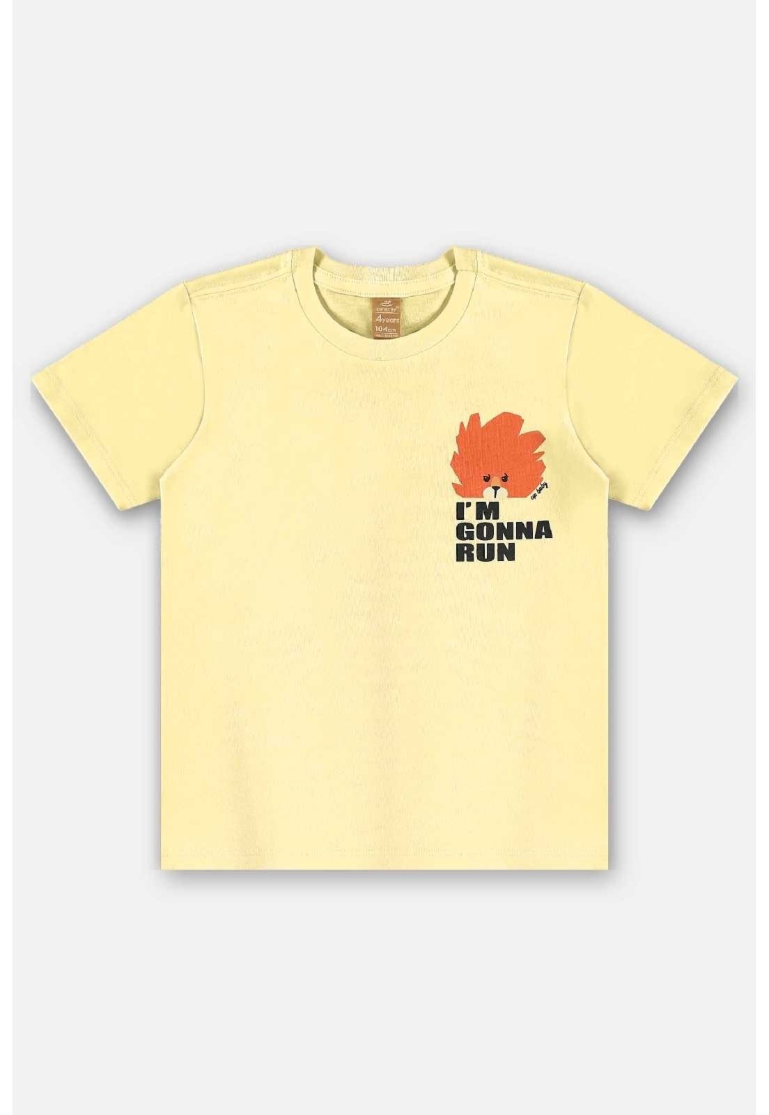 Vista 3 Infantil - Camiseta em Algodão Up Baby marrom Up Baby marrom